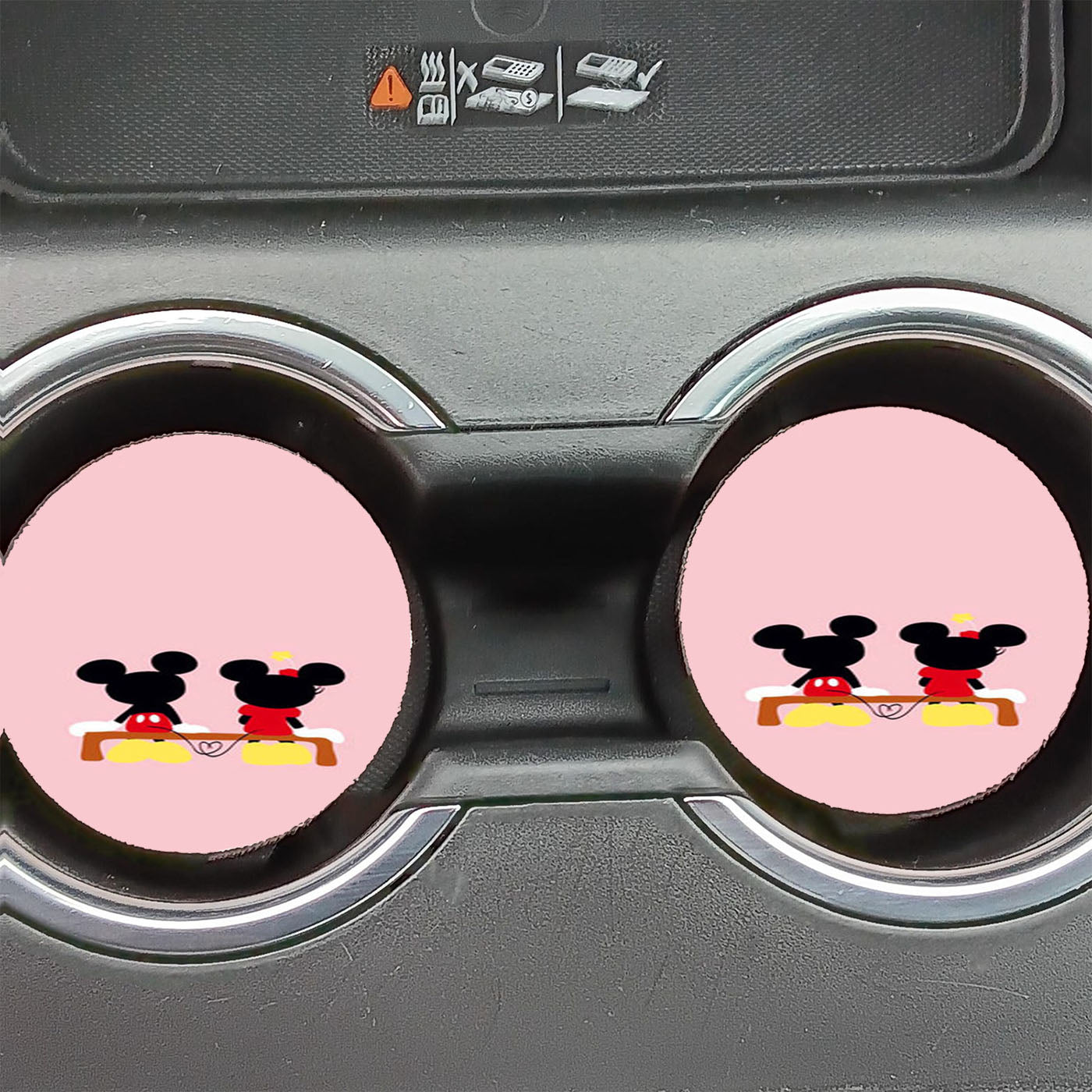 Mickey Minnie Mouse Simple Car Coasters