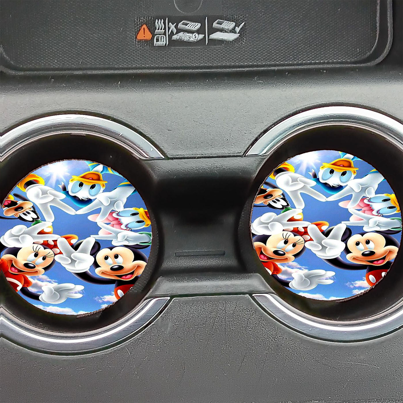 Mickey Mouse And Friends Peace Star Car Coasters