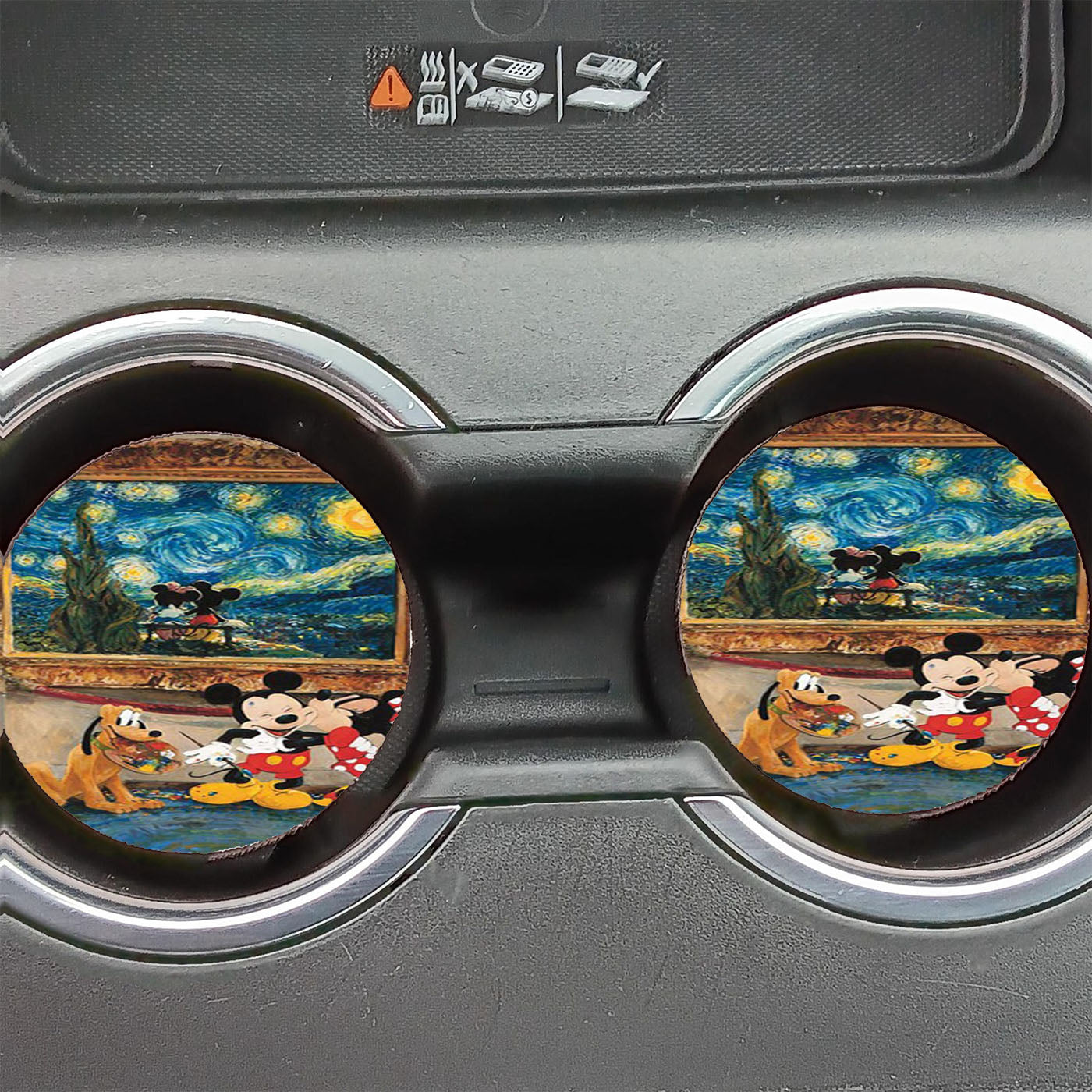 Mickey Mouse And The Dog Car Coasters