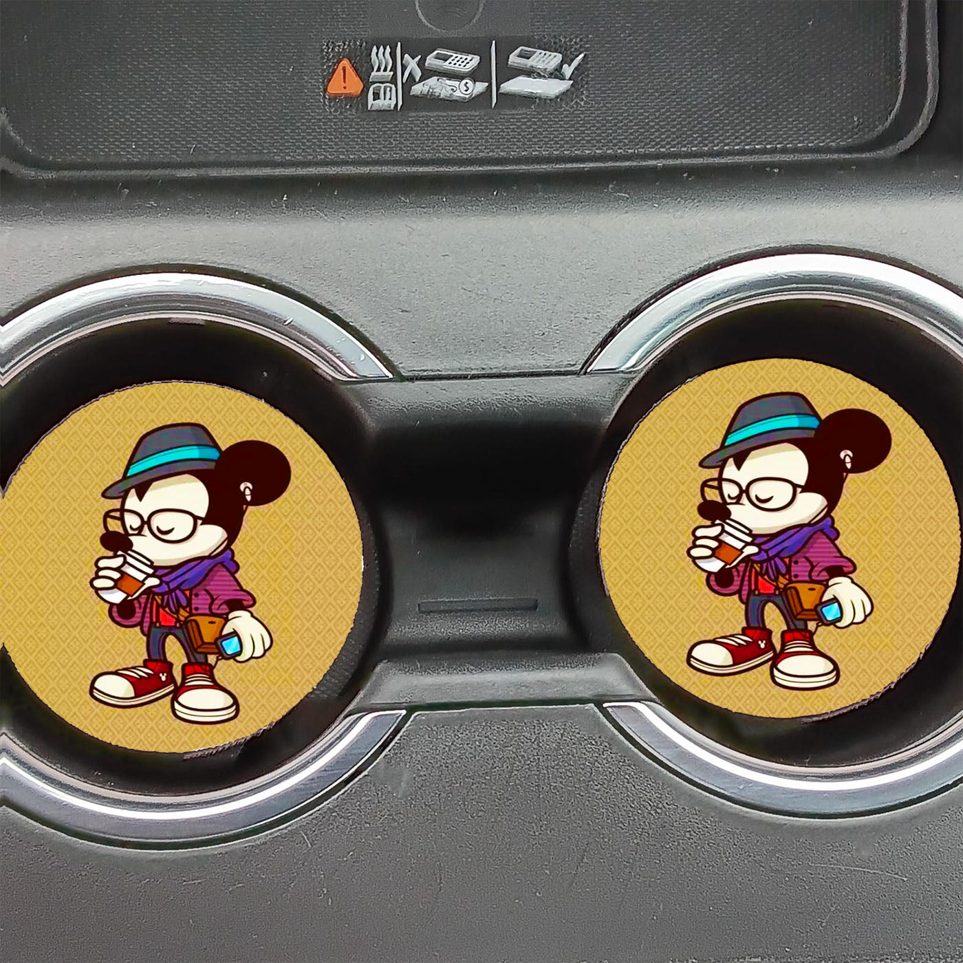 Mickey Mouse Coffee Car Coasters