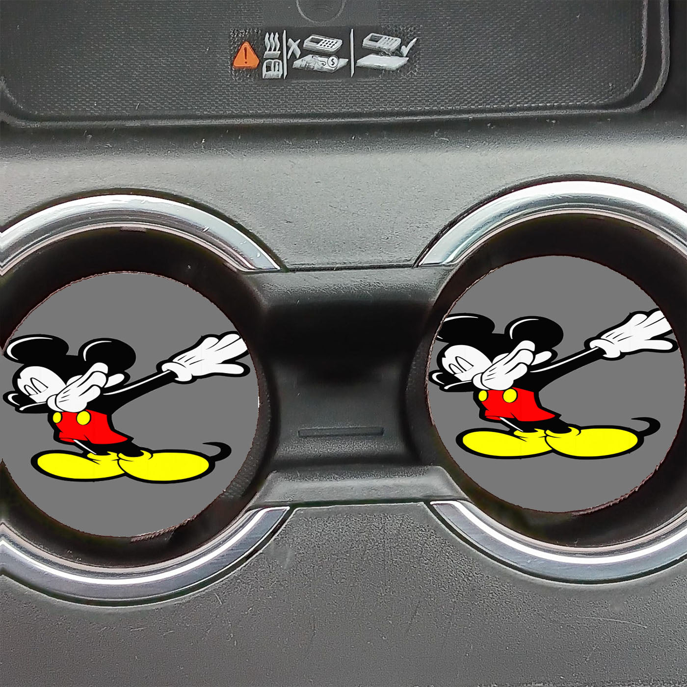 Mickey Mouse Dabbing Car Coasters