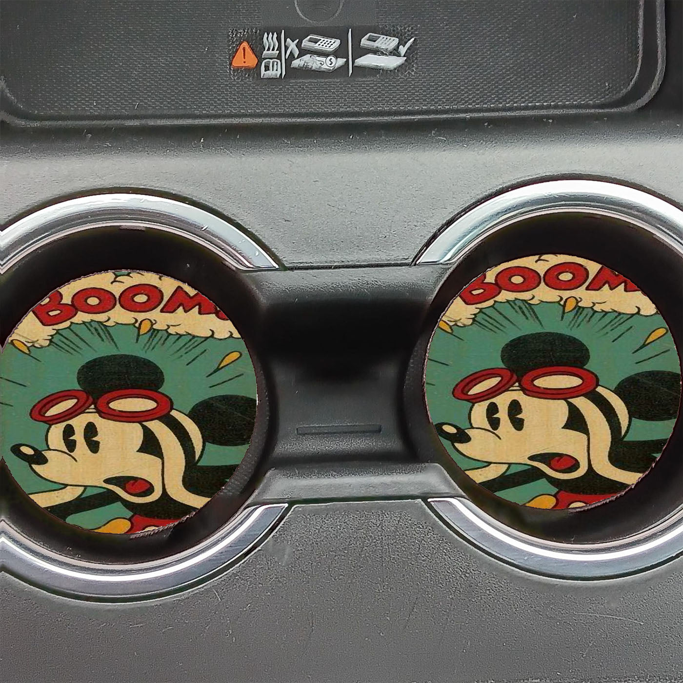 Mickey Mouse Disney Comic Car Coasters