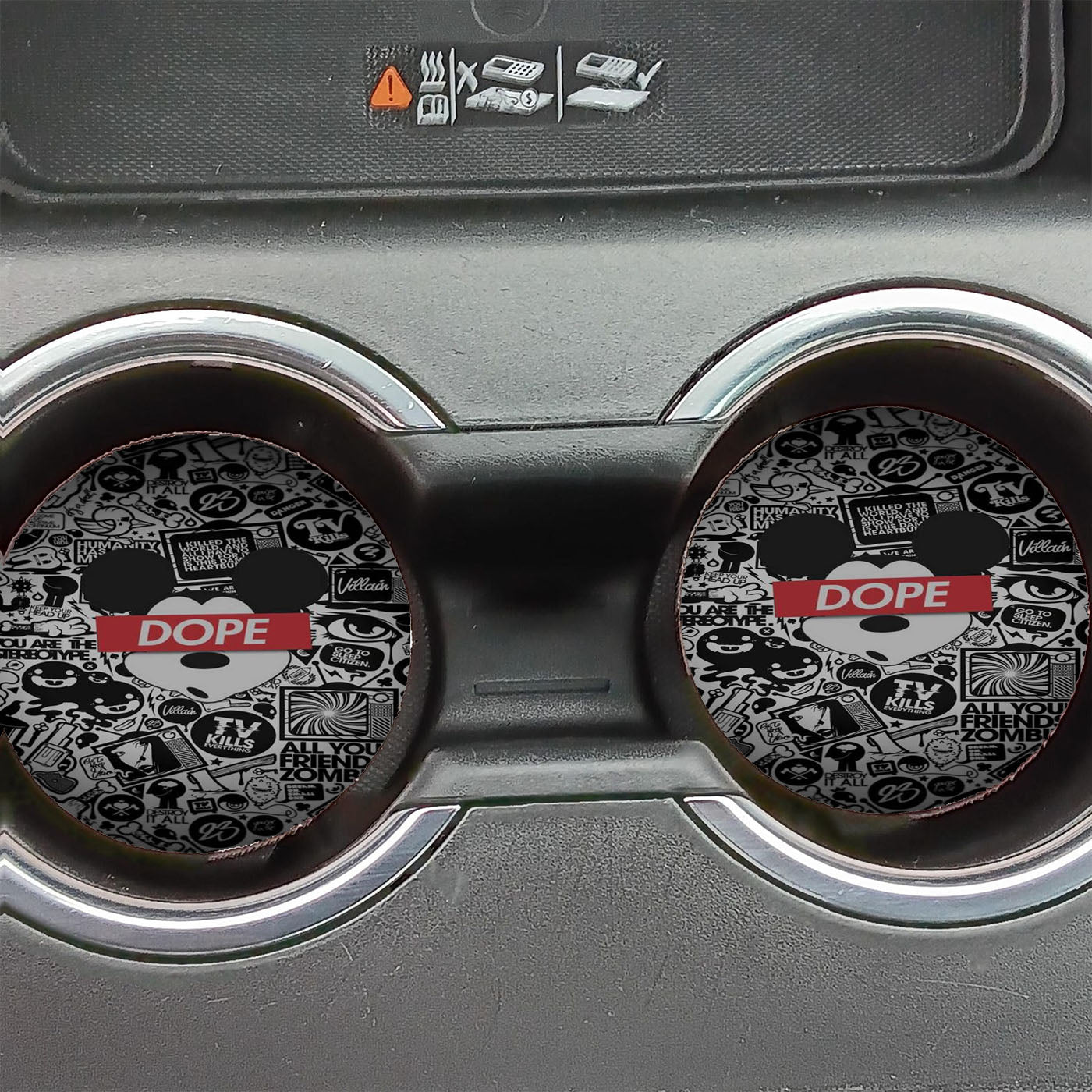 Mickey Mouse Dope Car Coasters