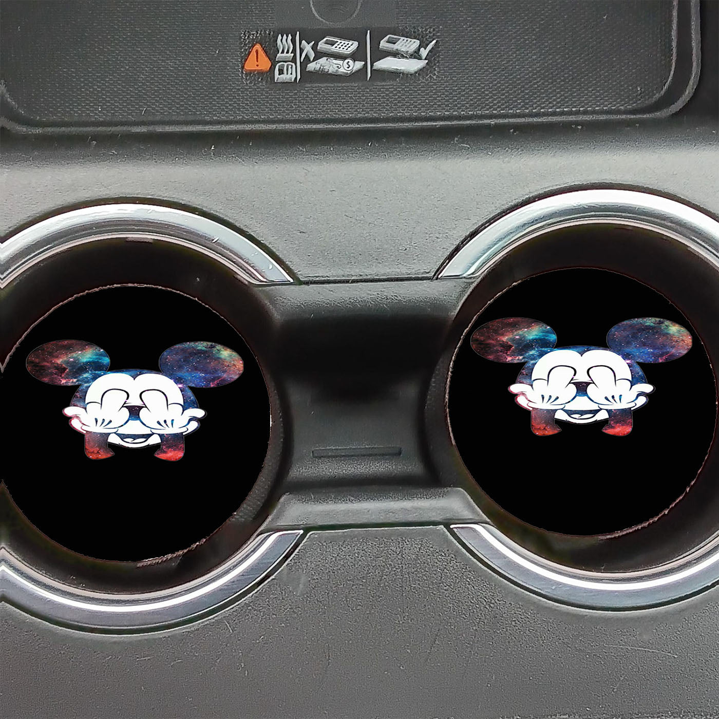 Mickey Mouse Galaxy Car Coasters