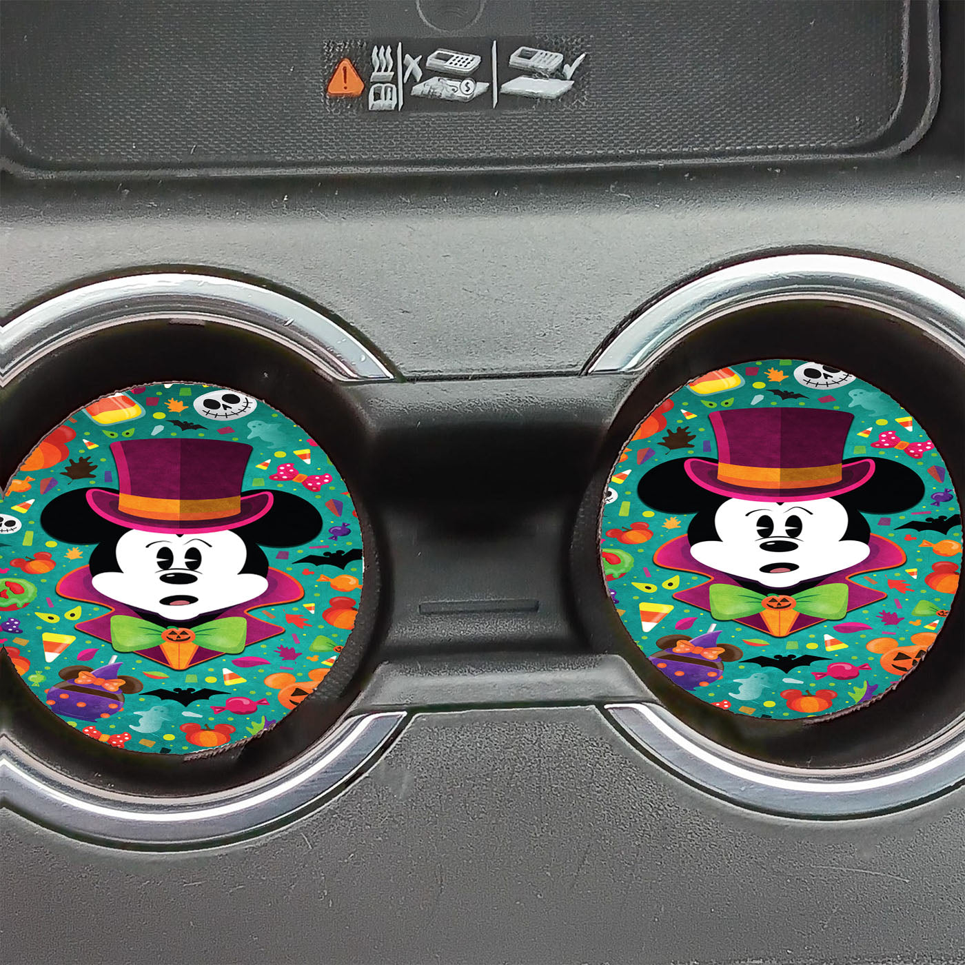Mickey Mouse Halloween Car Coasters