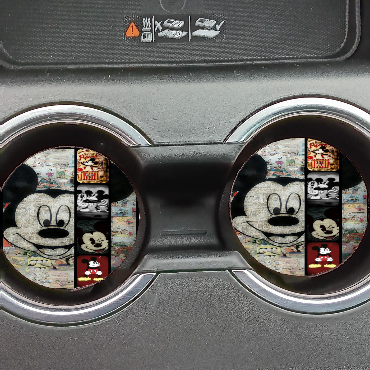 Mickey Mouse Paper Car Coasters
