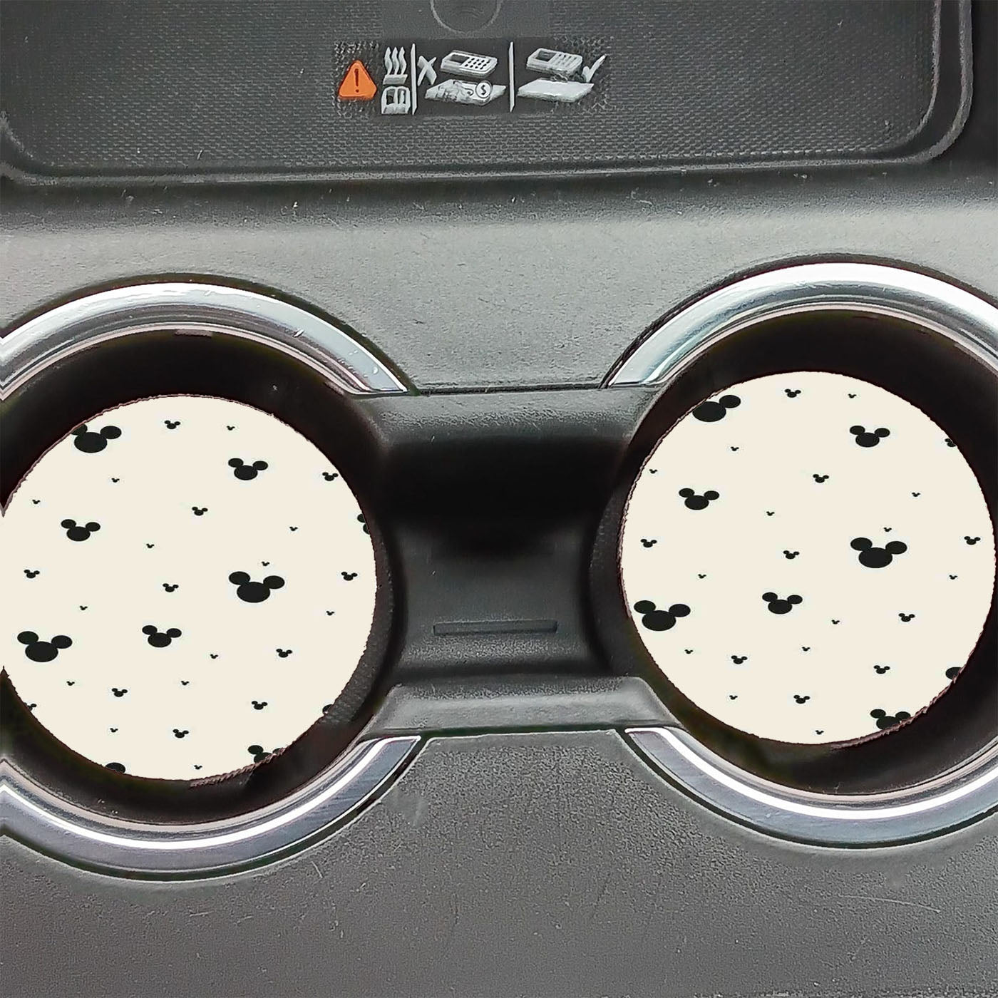 Mickey Mouse Pattern Car Coasters