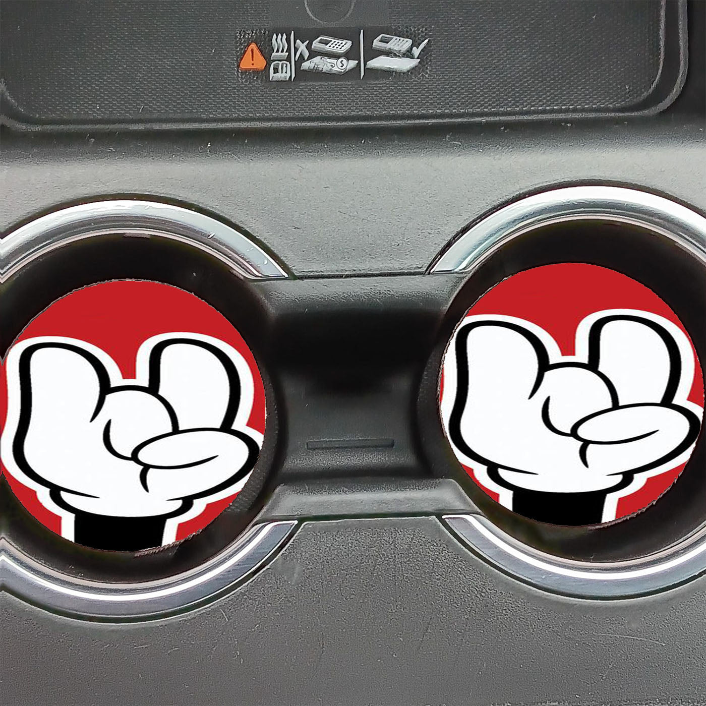Mickey Mouse Rocks Car Coasters