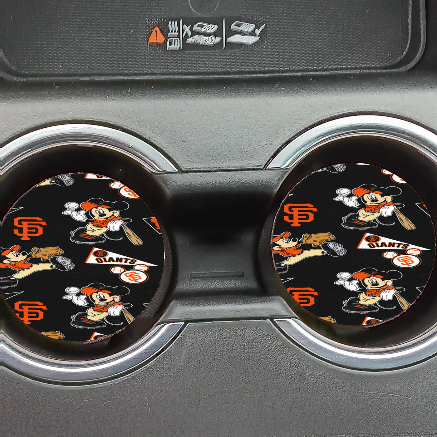 Mickey Mouse San Francisco Giants Car Coasters