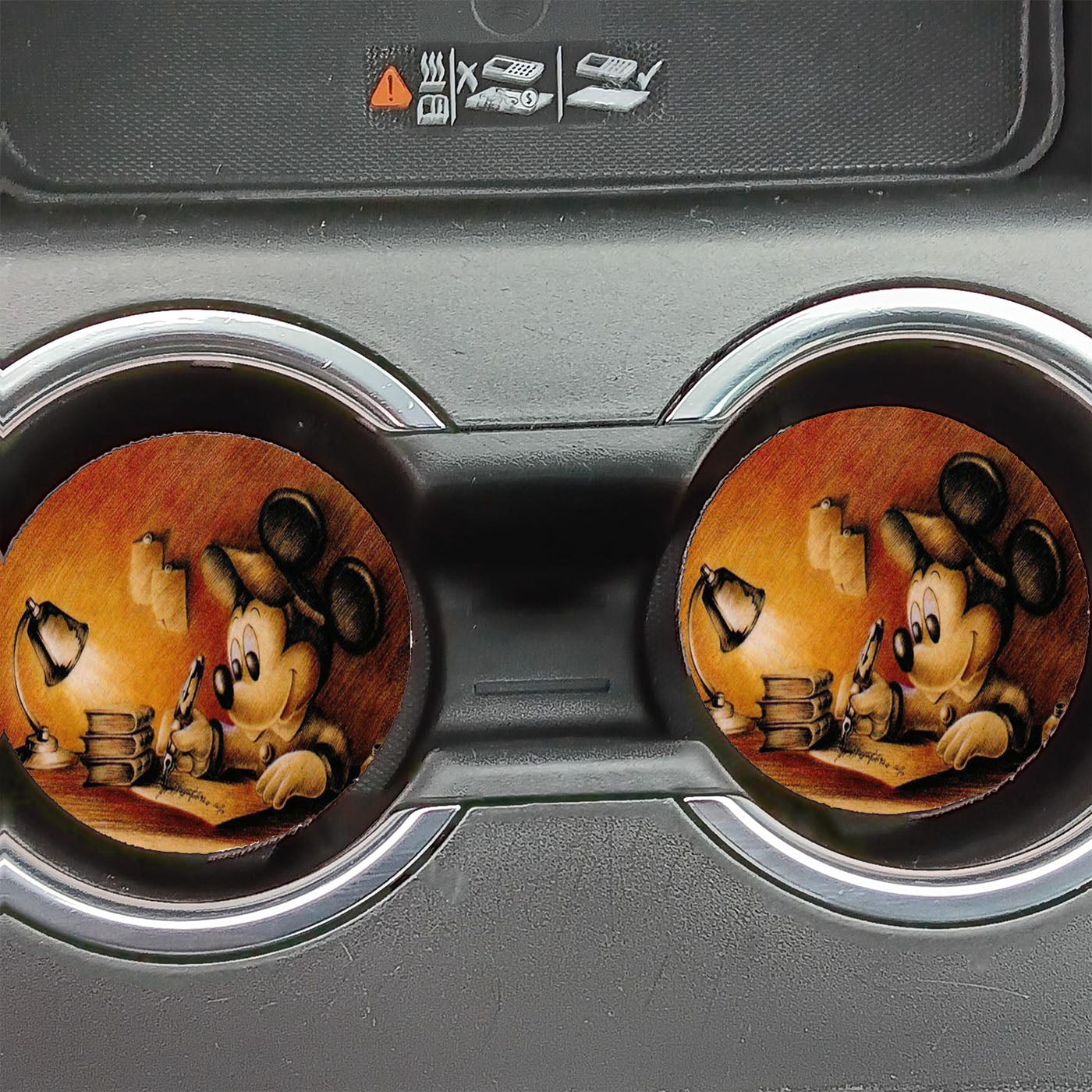 Mickey Mouse Sketch Car Coasters