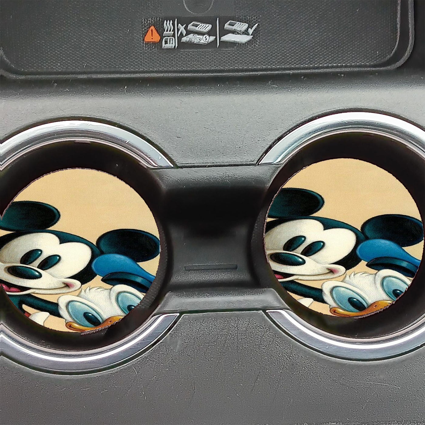 Mickey N Friends Car Coasters