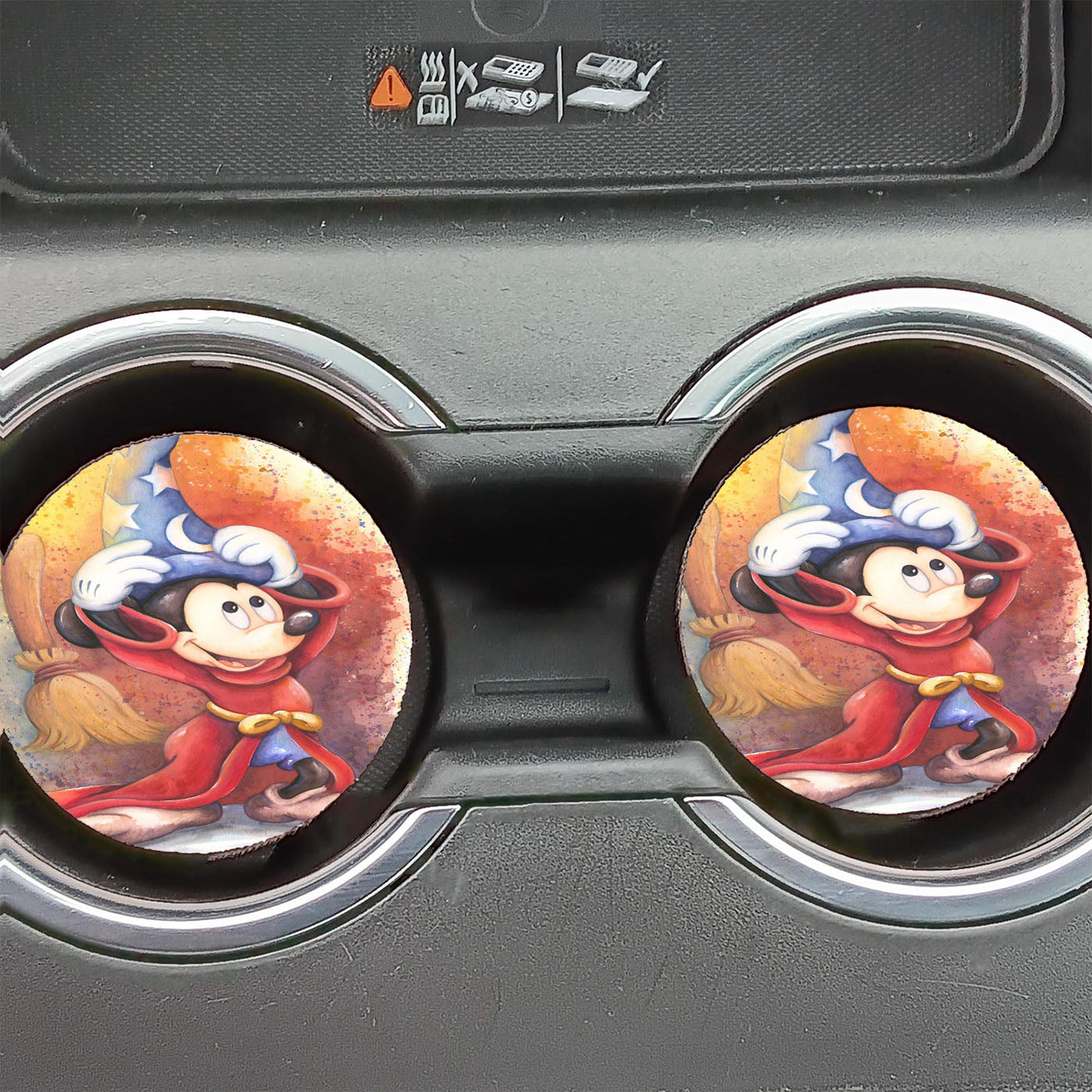 Mickey The Witcher Car Coasters