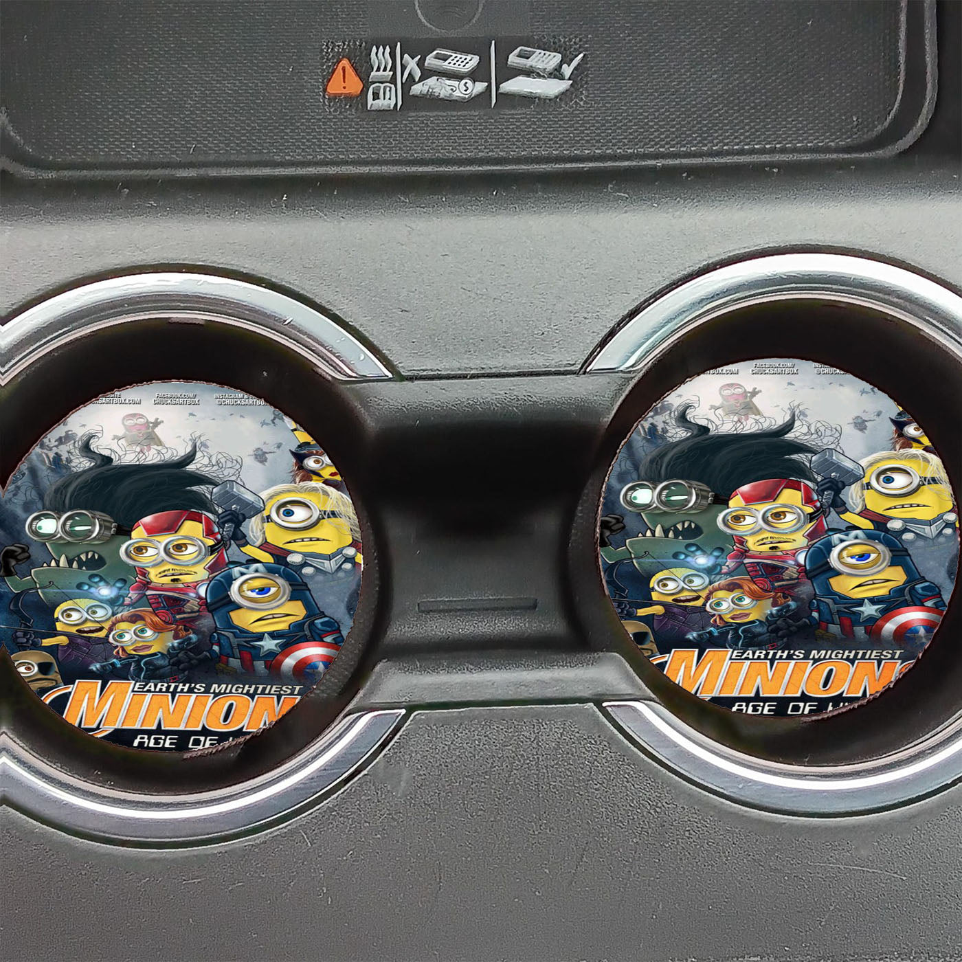Minion Avengers Car Coasters