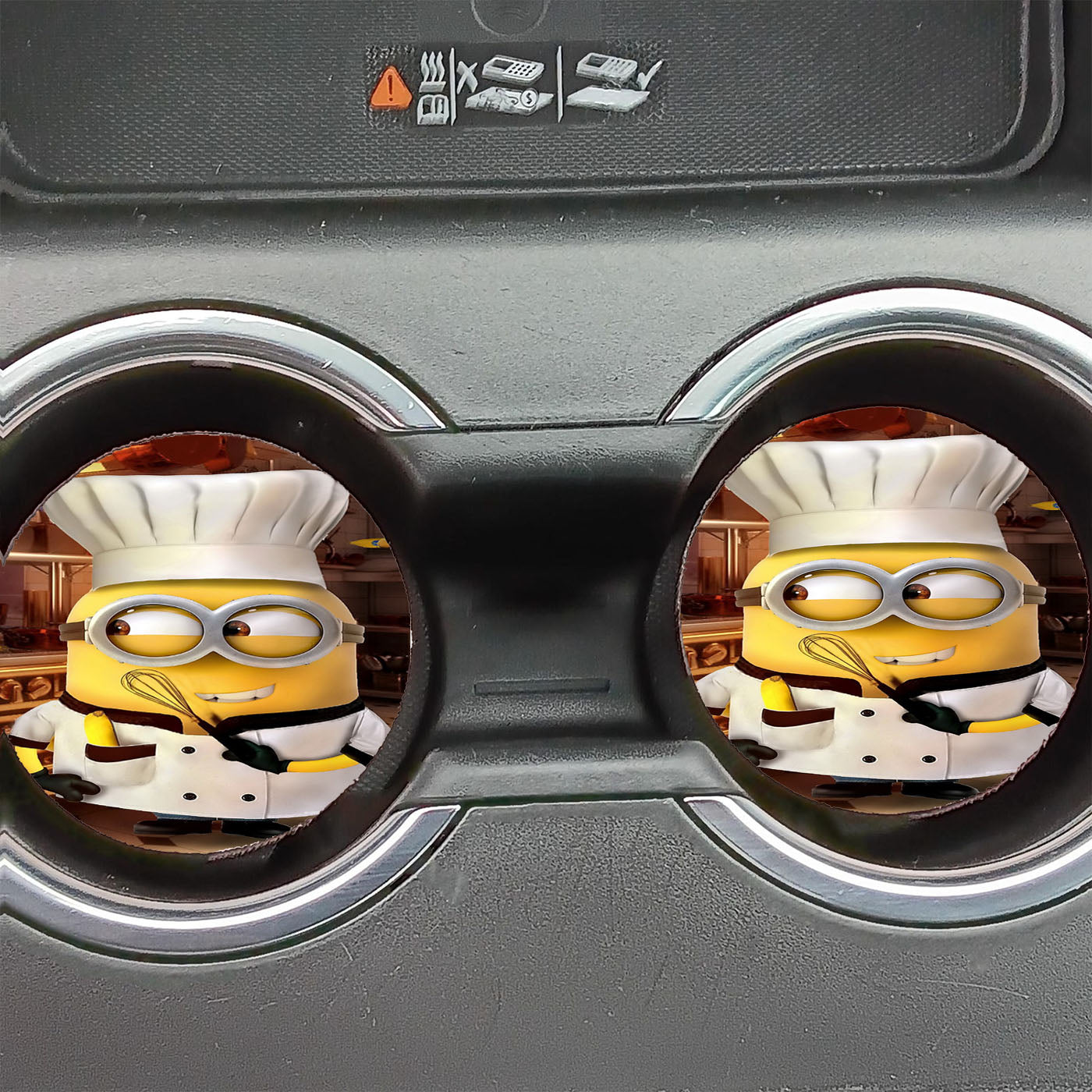 Minion Chef Car Coasters