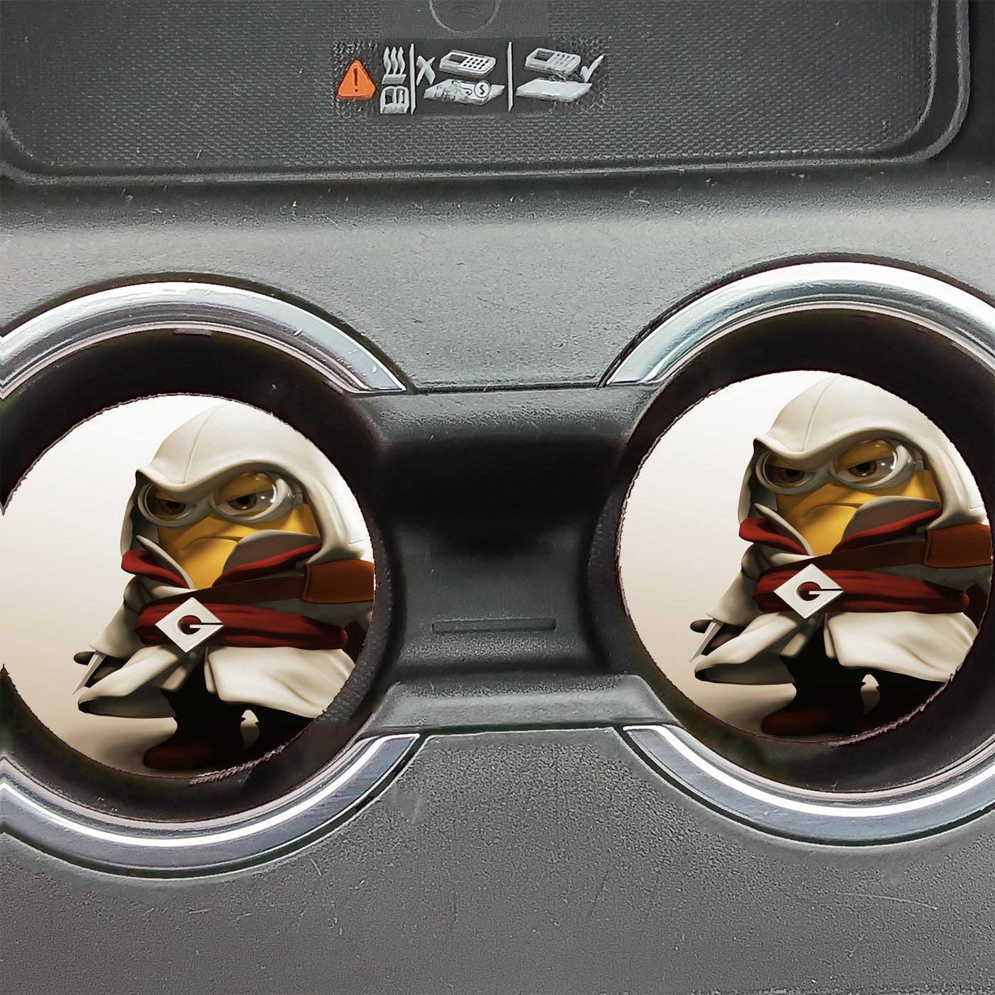 Minion Creed Car Coasters