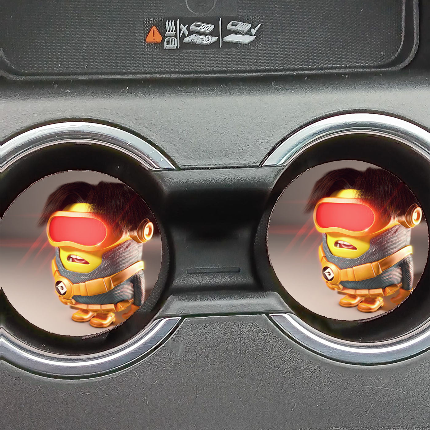 Minion Cyclop Car Coasters