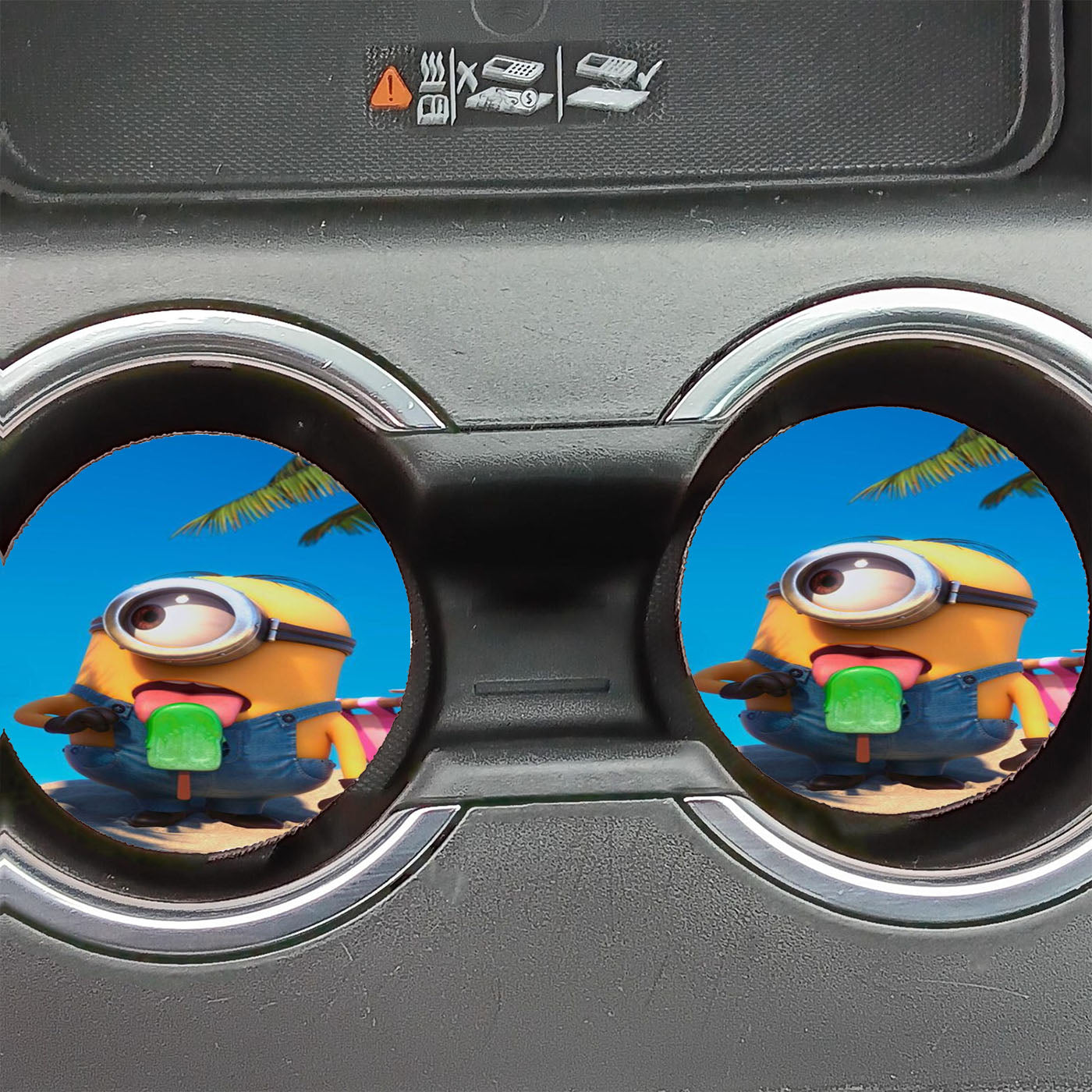 Minion Eat Ice Cream Car Coasters