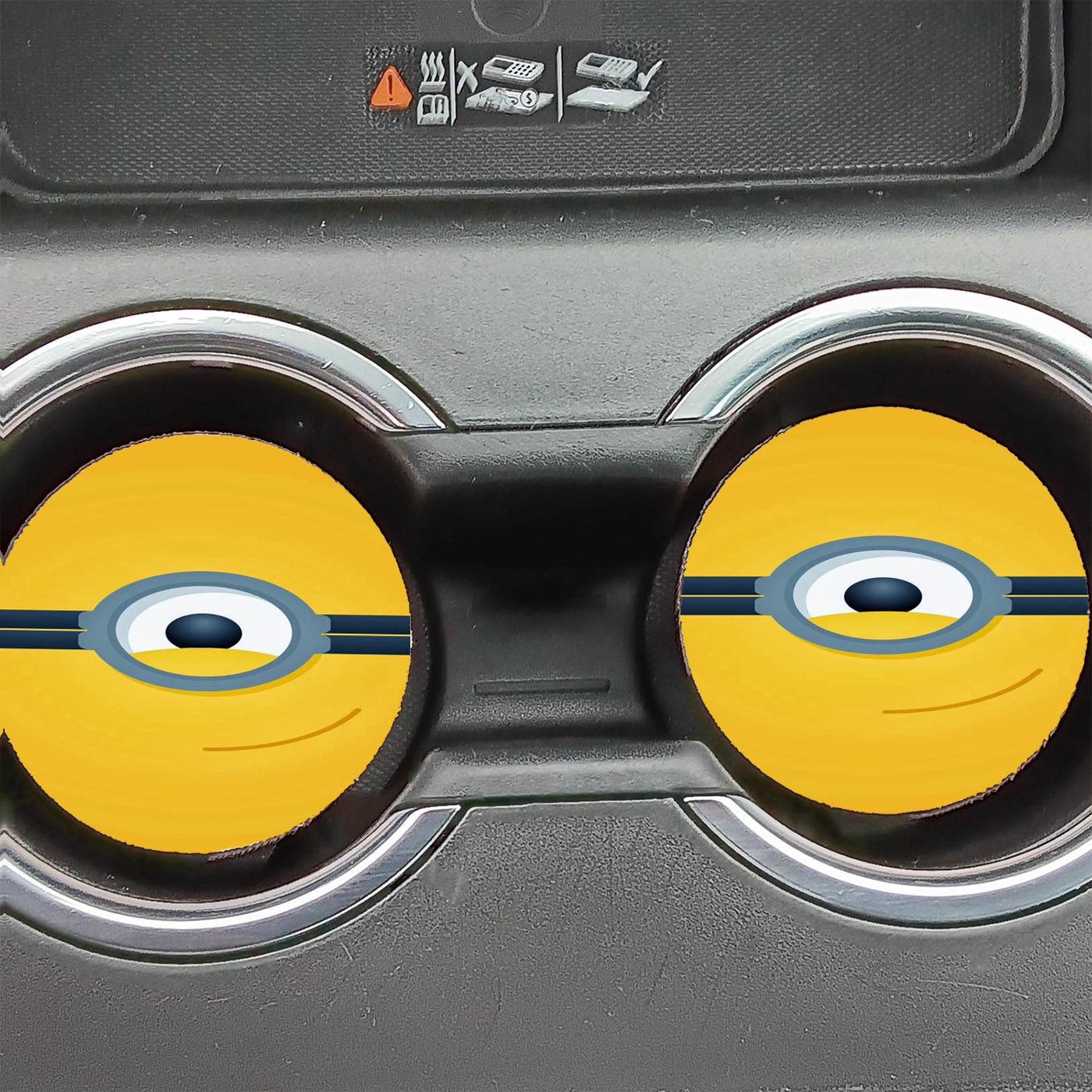 Minion Face Car Coasters