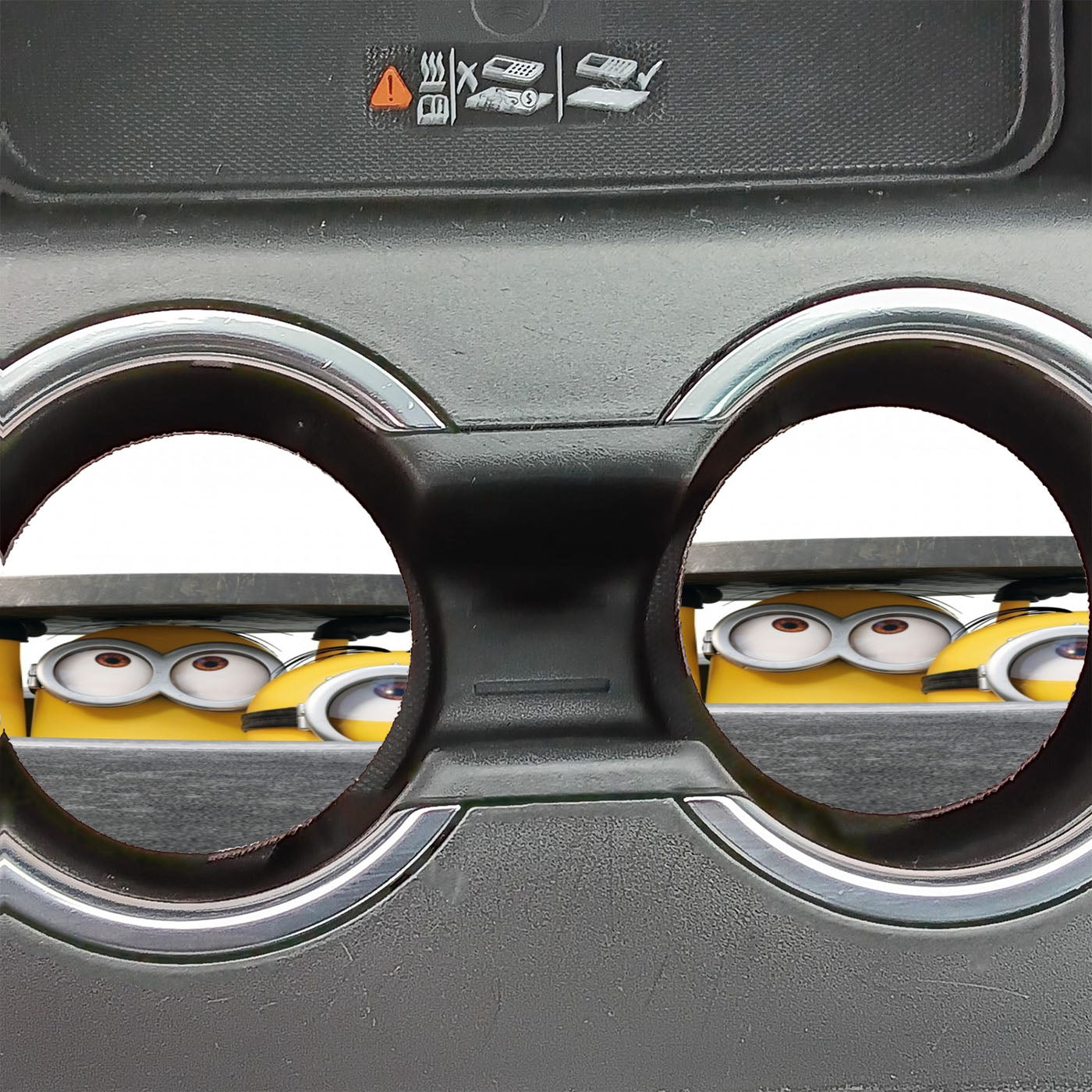 Minion Funny Spark Car Coasters