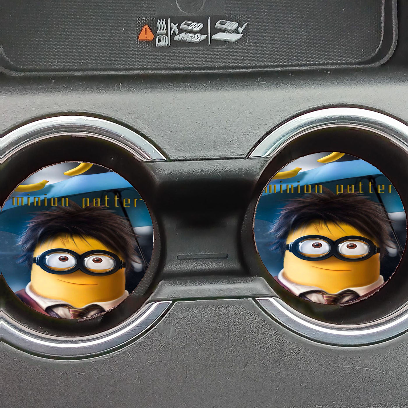 Minion Harry Potter Car Coasters