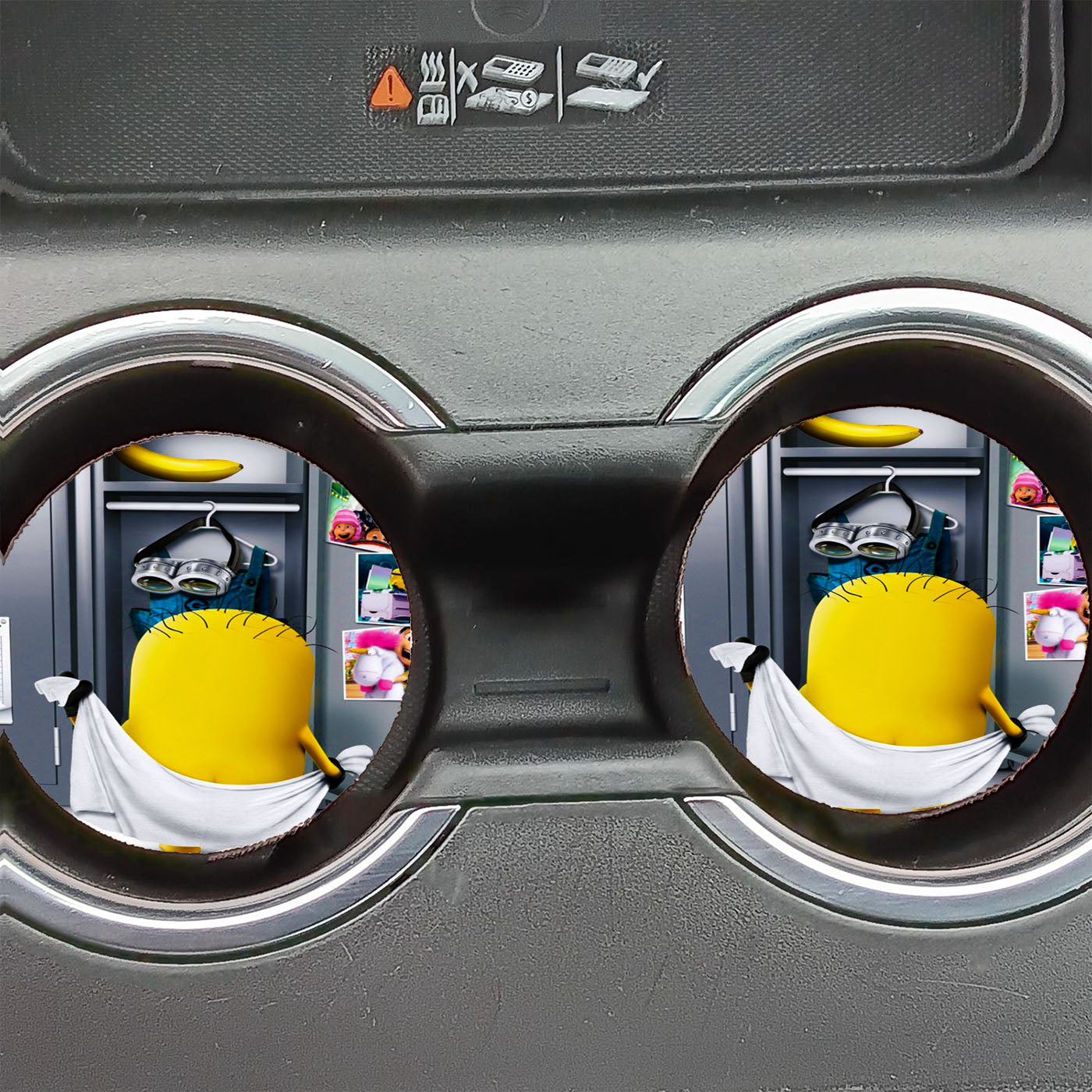 Minion Locker Room Car Coasters