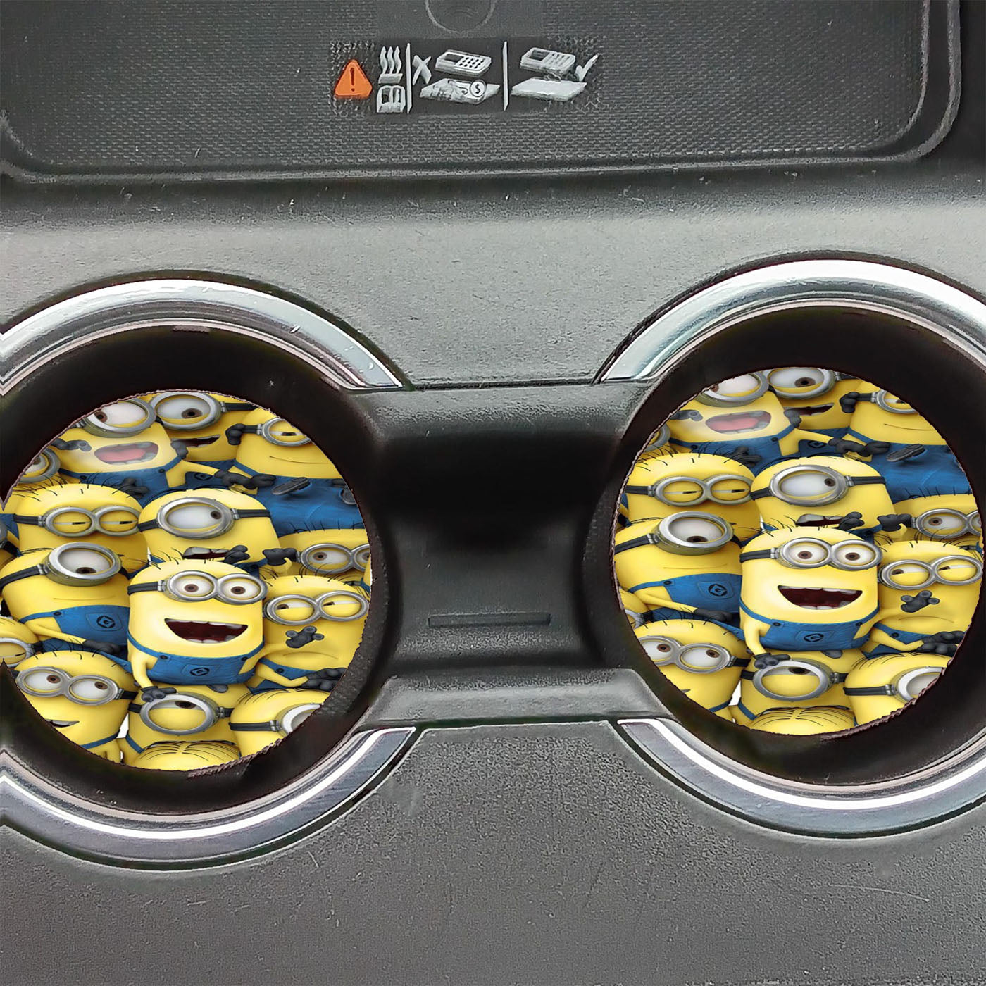 Minion Wallpaper Car Coasters