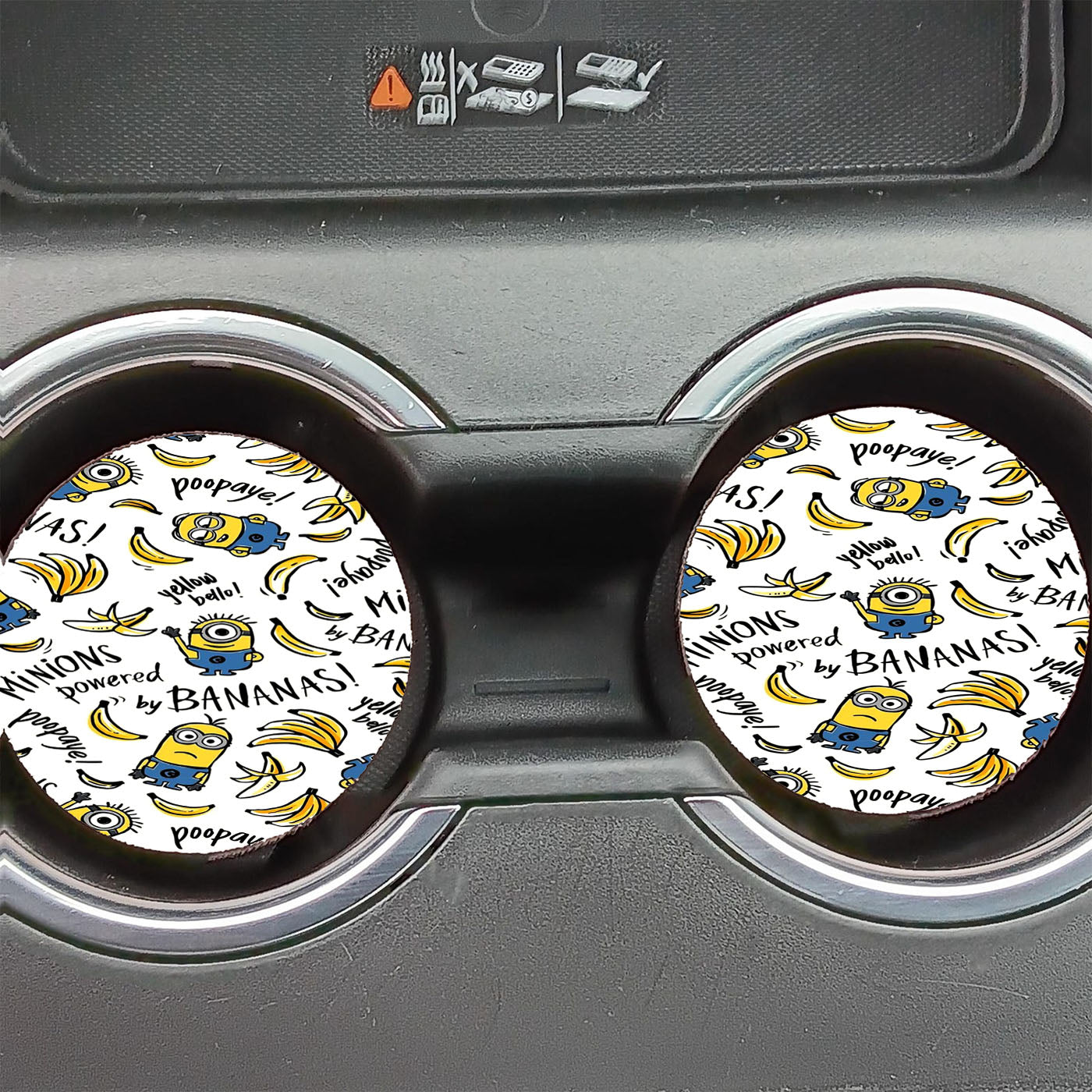Minions Bananas Doodle Car Coasters