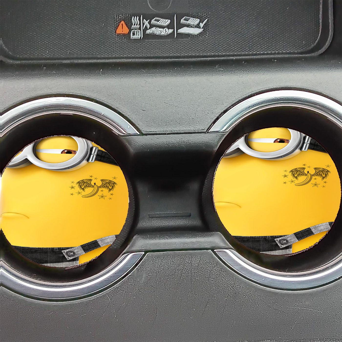 Minions Kevin Tattoo Car Coasters