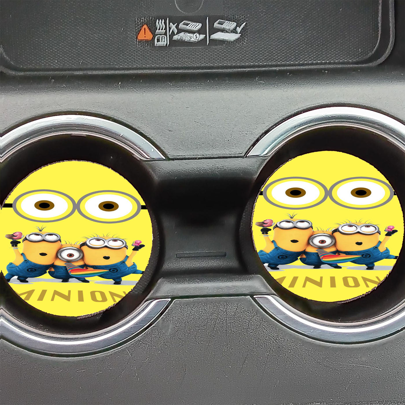 Minions Photo Moment Car Coasters