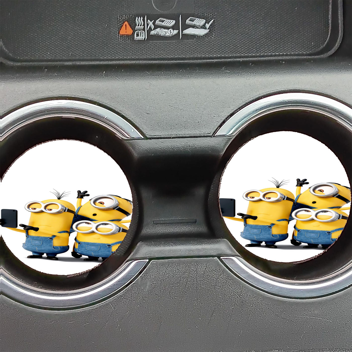Minions Selfi Car Coasters