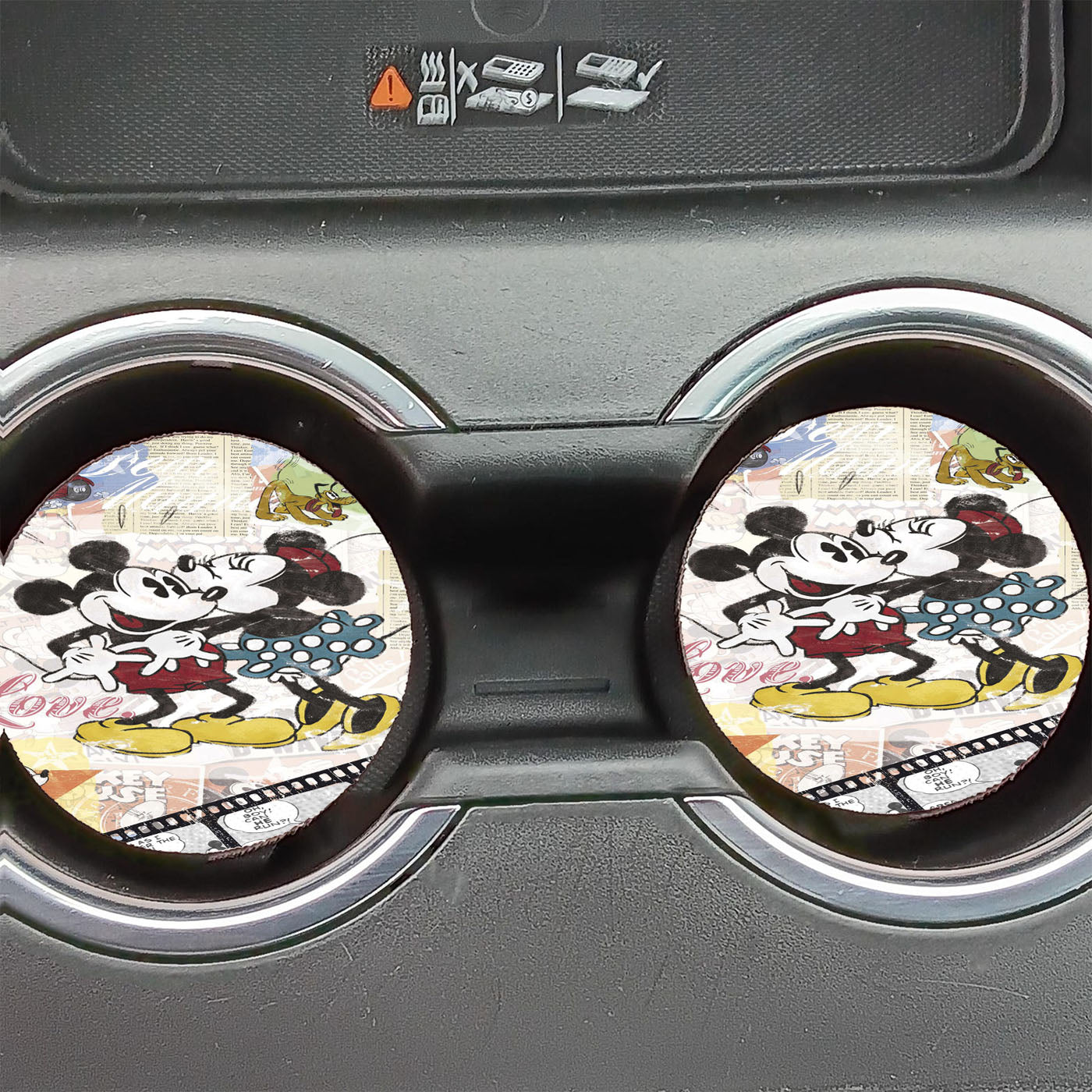 Minnie And Mickey Mouse Car Coasters