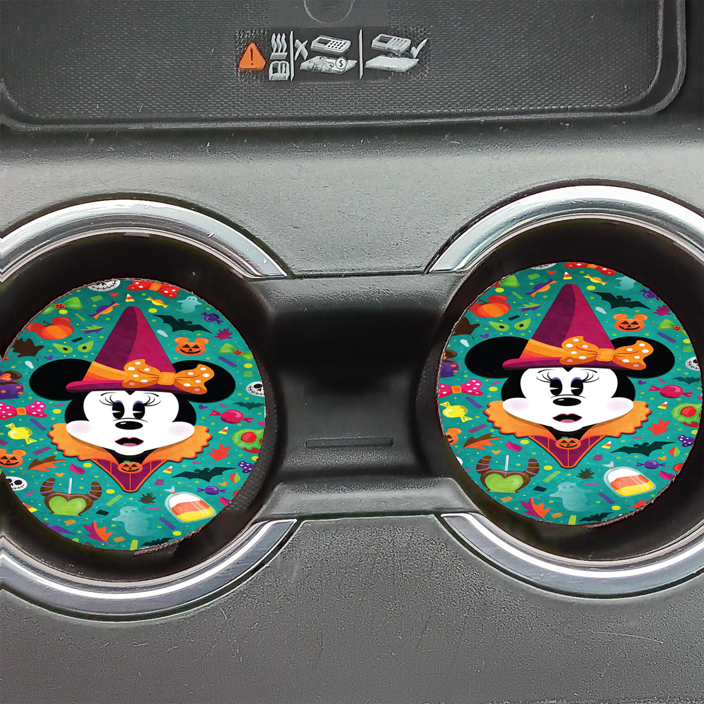 Minnie Mouse Halloween Car Coasters