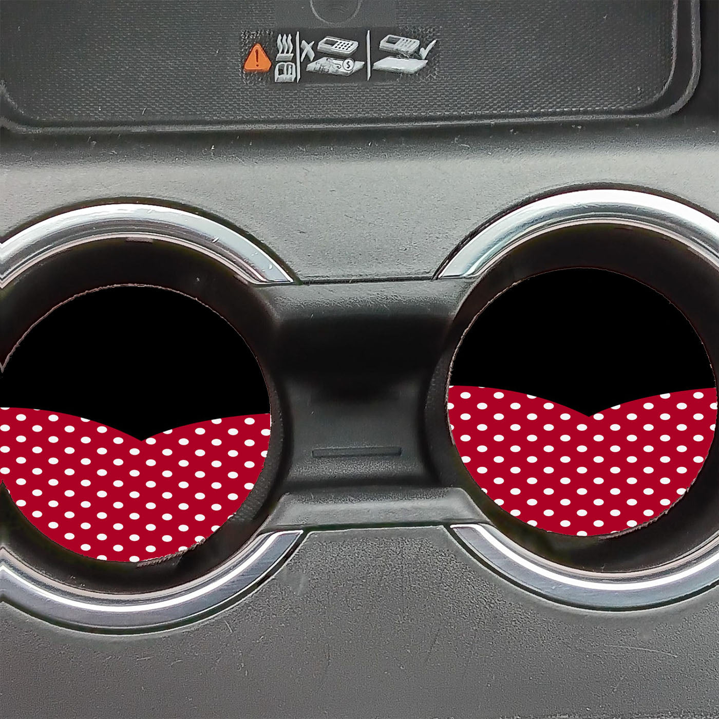 Minnie Mouse Rock The Dots Car Coasters