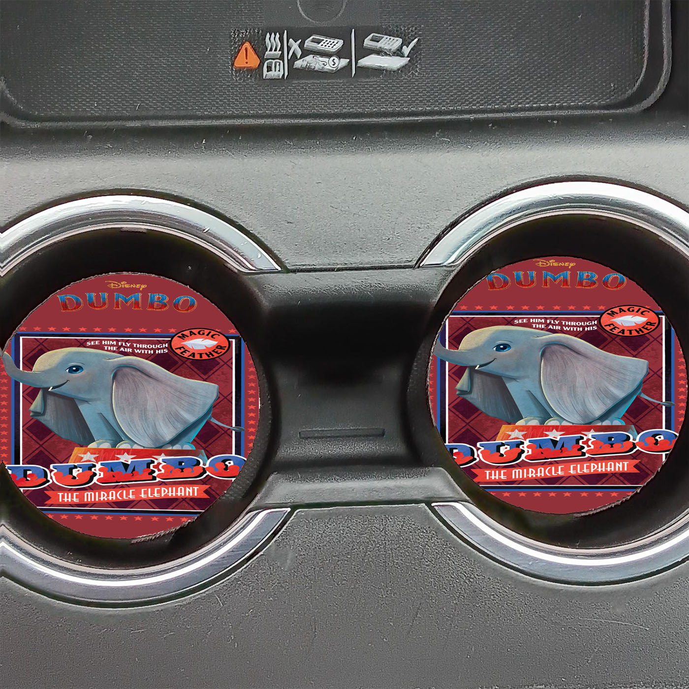 Miracle Elephant Dumbo Circus Car Coasters