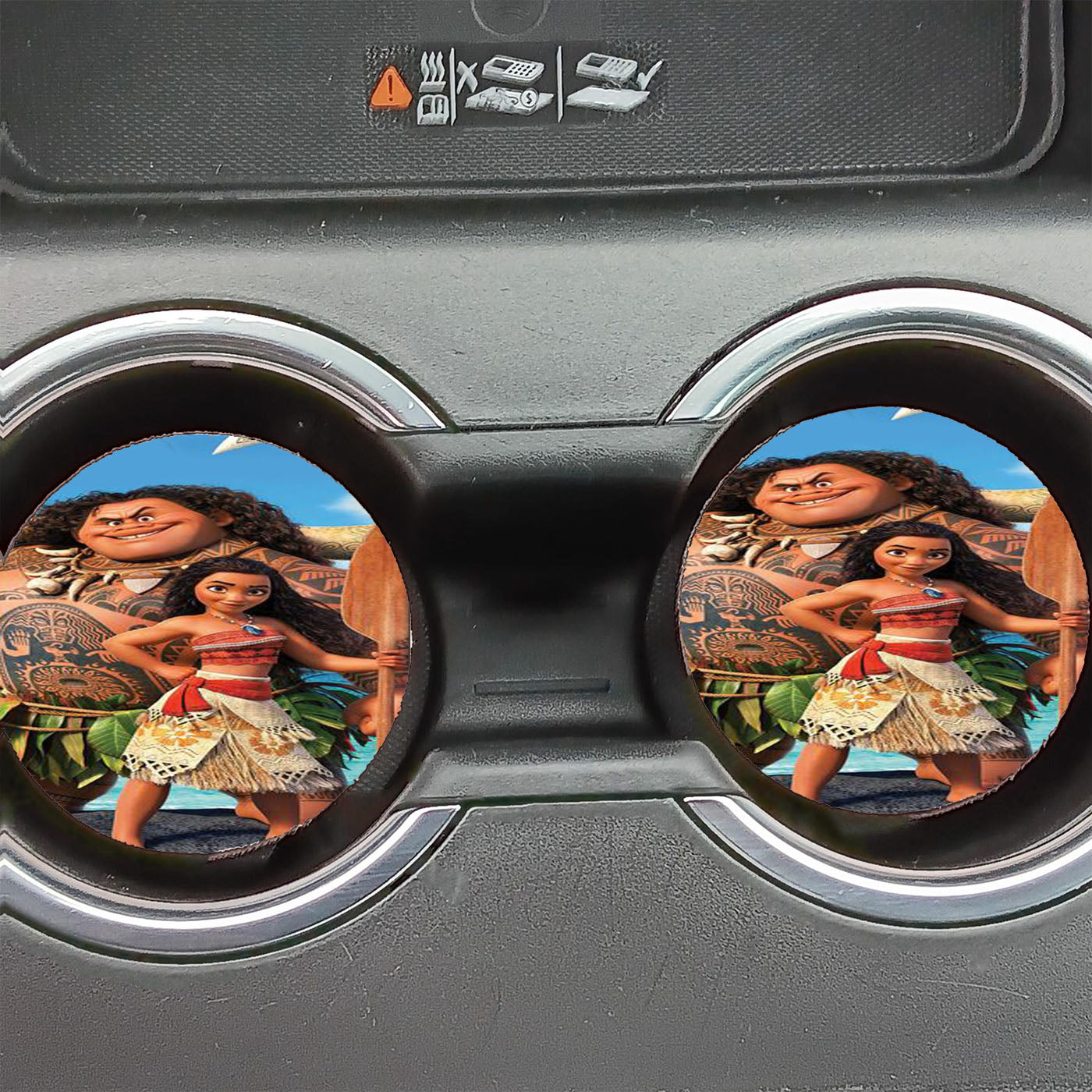 Moana And Maui Car Coasters