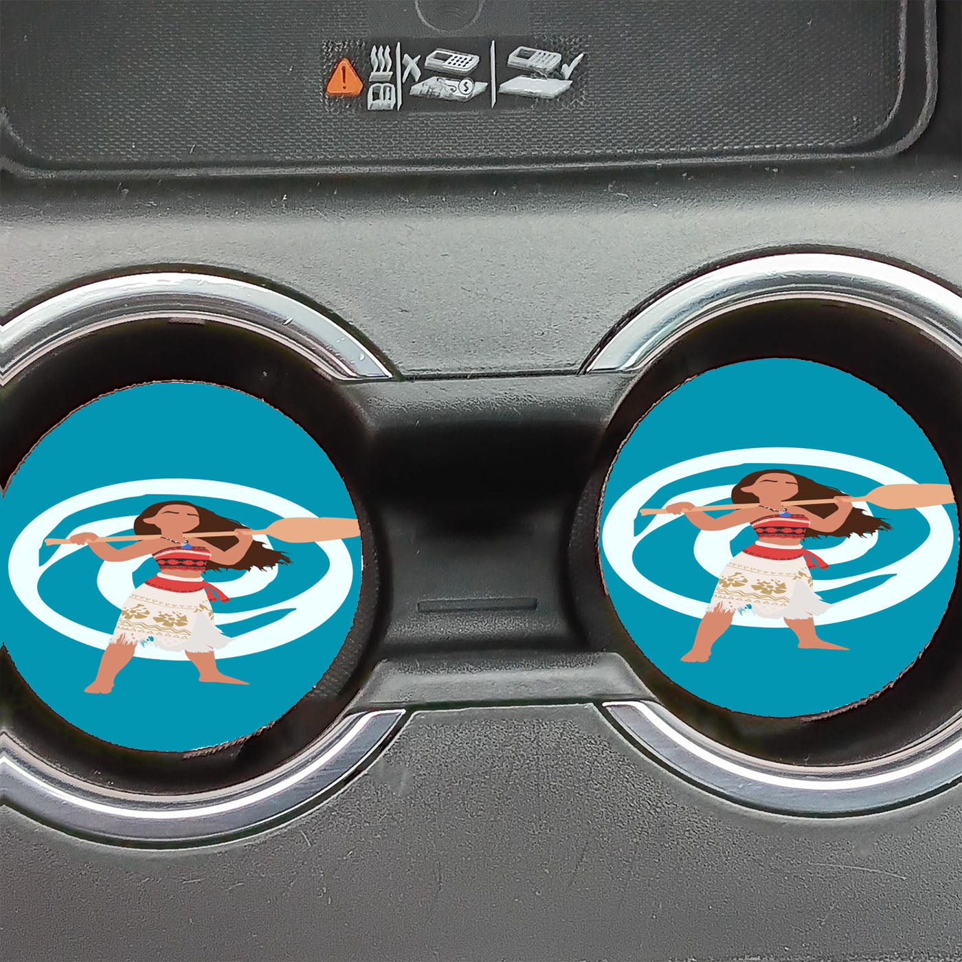 Moana Minimalist Car Coasters