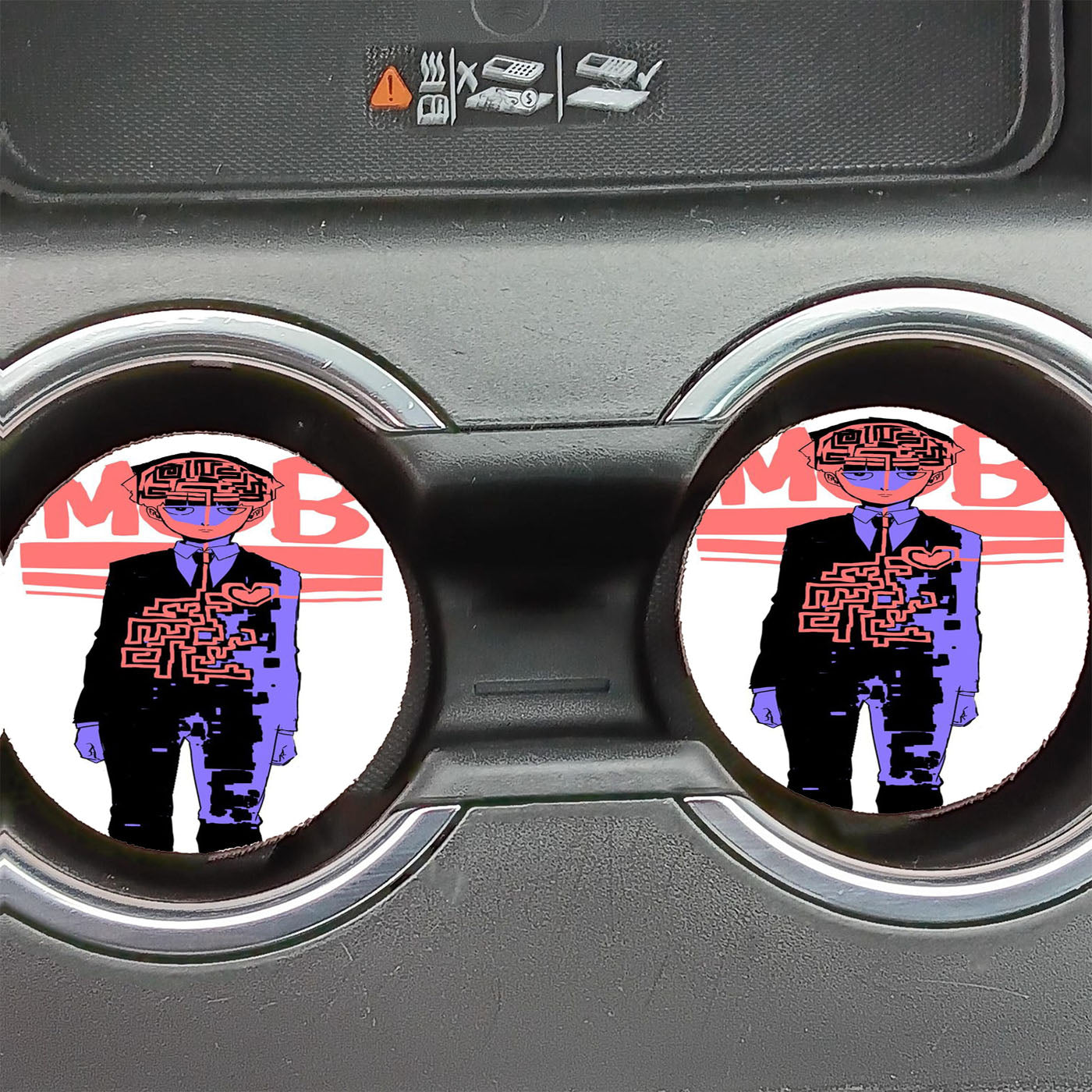 Mob Psycho 100 Car Coasters