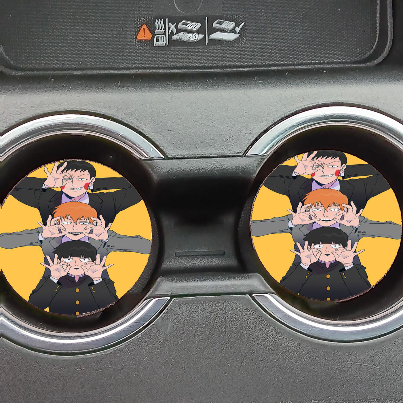 Mob Psycho 100 Mob Team Car Coasters