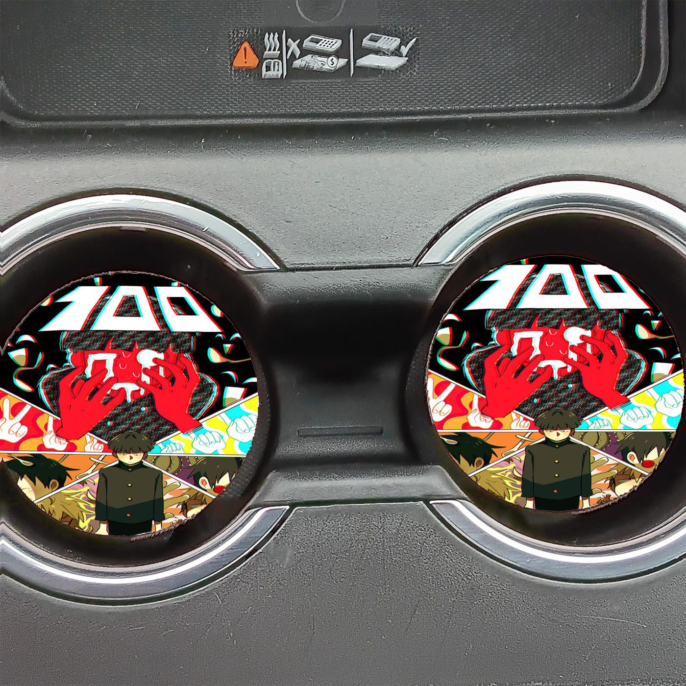 Mob Psycho 100 Pop Art Car Coasters