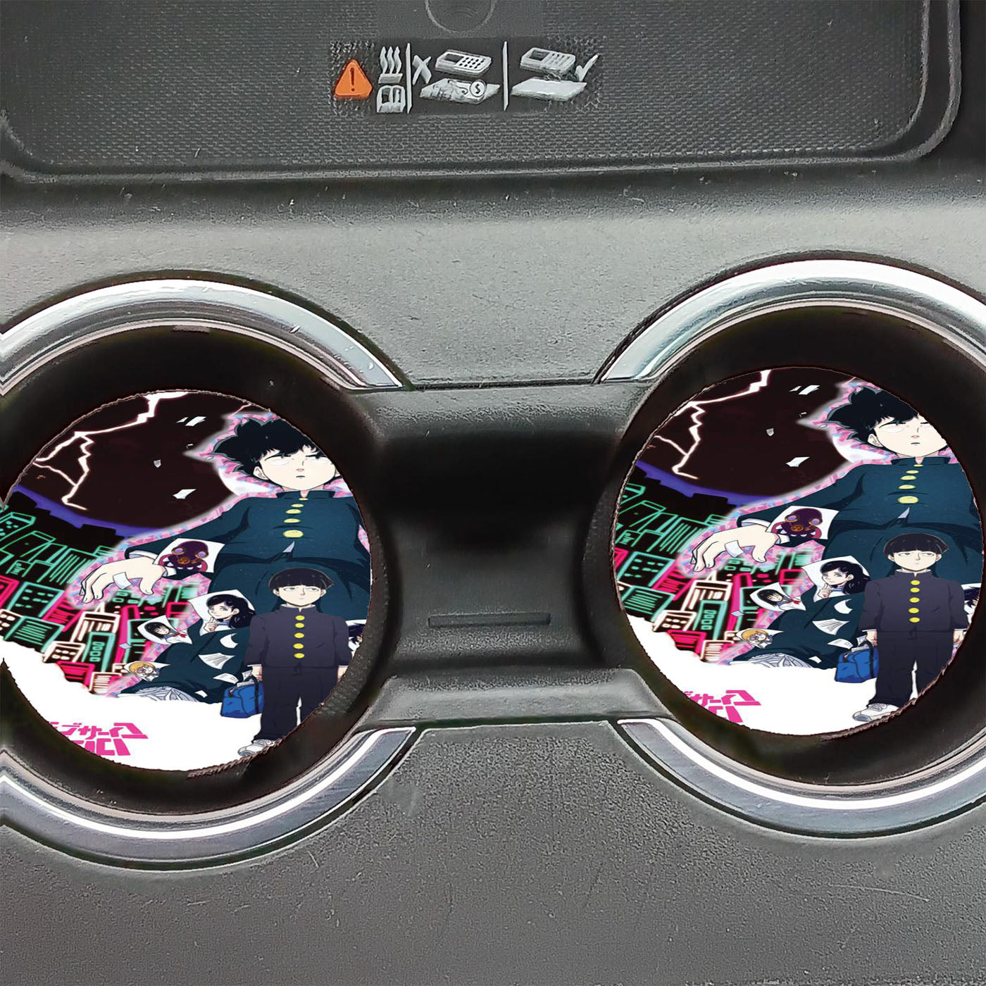 Mob Psycho 100 Shigeo High Car Coasters