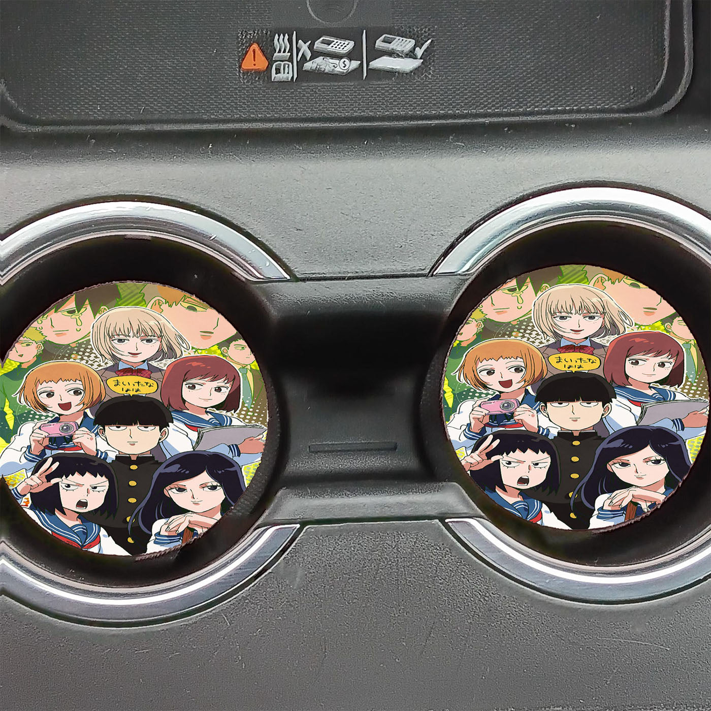 Mob Psycho 100 Wallp Car Coasters