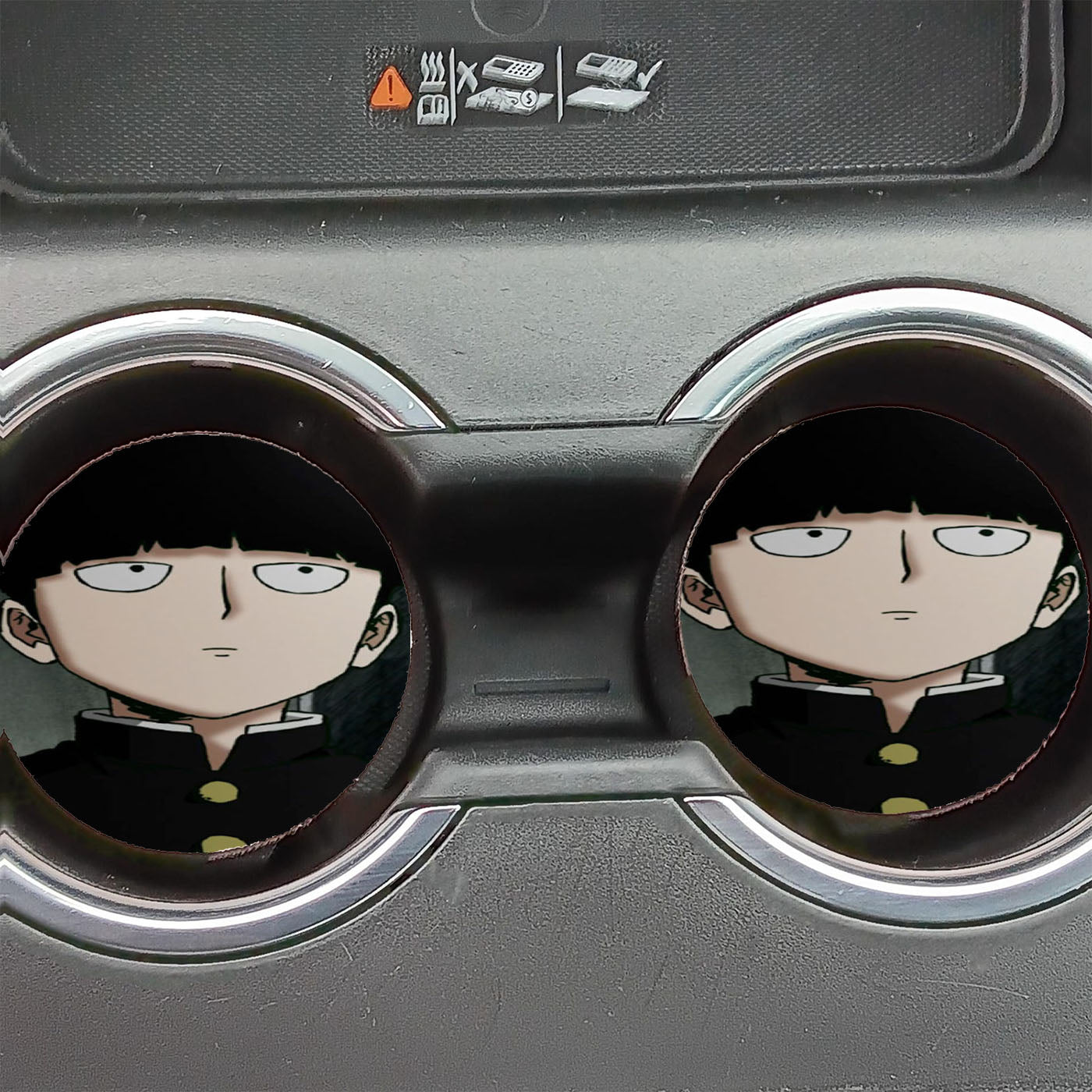 Mob Psycho One Hundred Shigeo Face Car Coasters