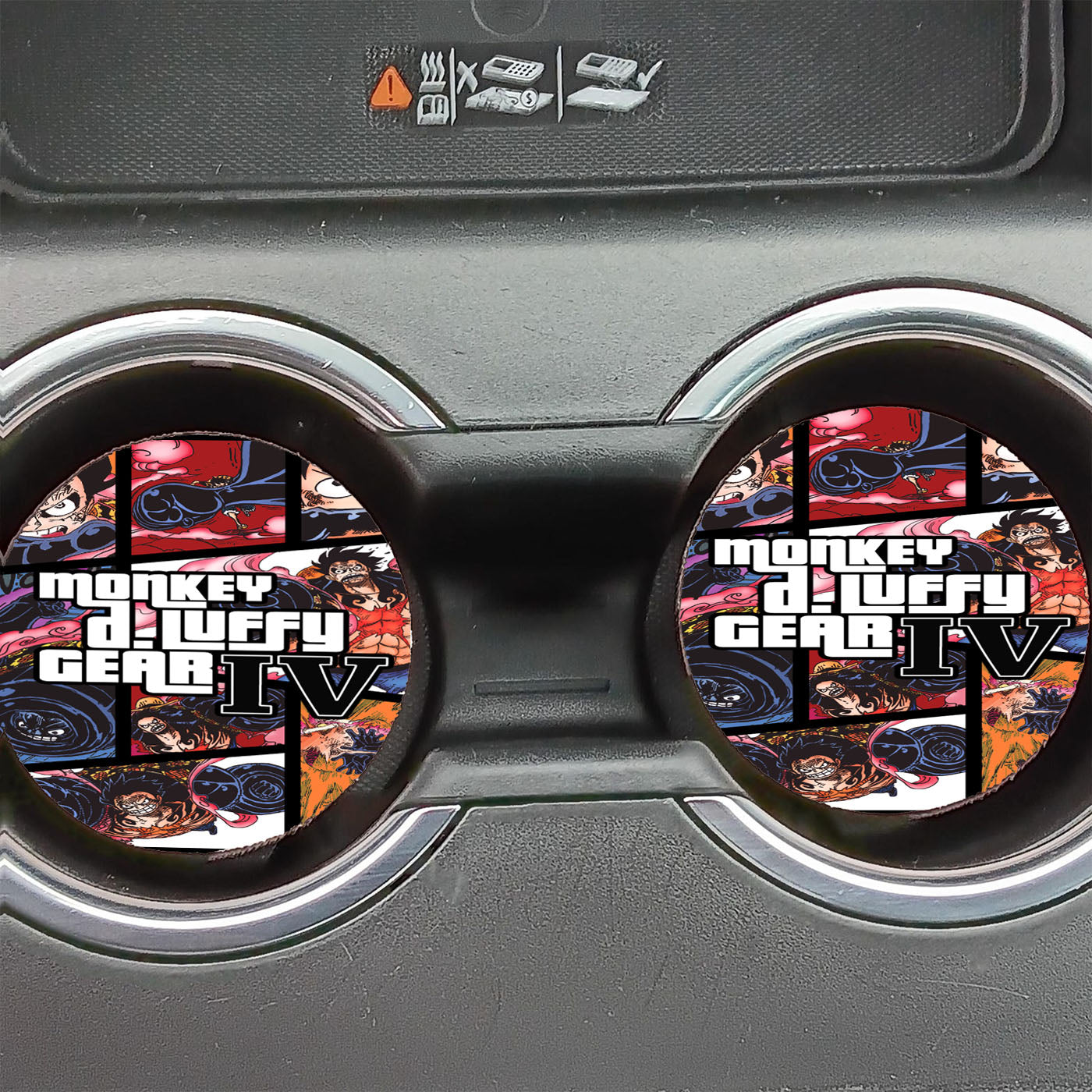 Monkey D Luffy Gear Fourth Comic Car Coasters