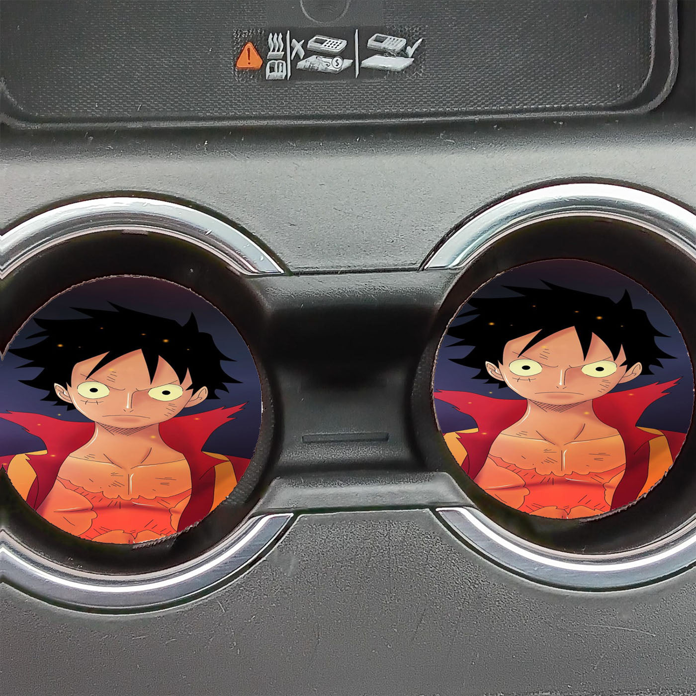 Monkey D Luffy One Piece Car Coasters