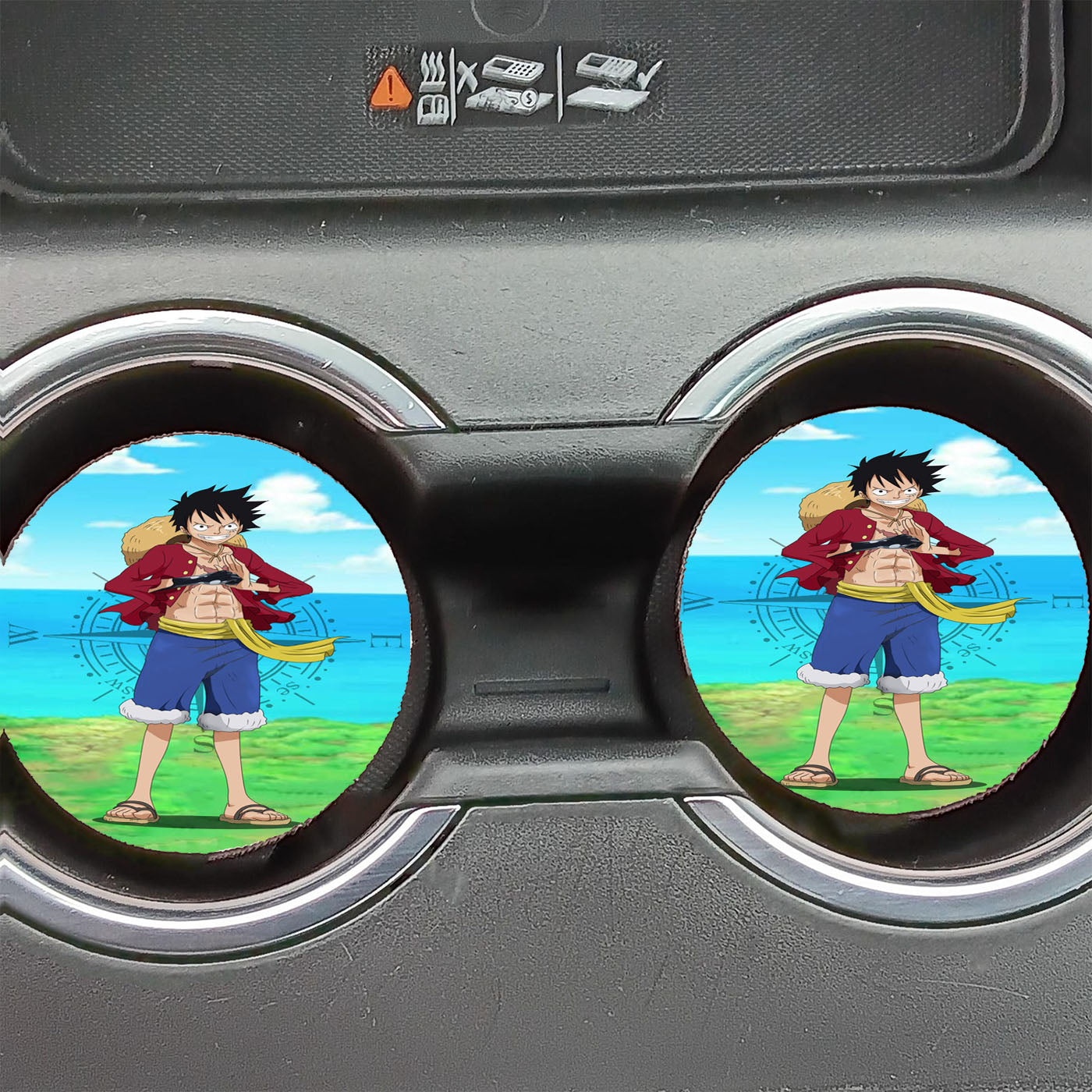 Monkey D Luffy Pirates Characters Car Coasters