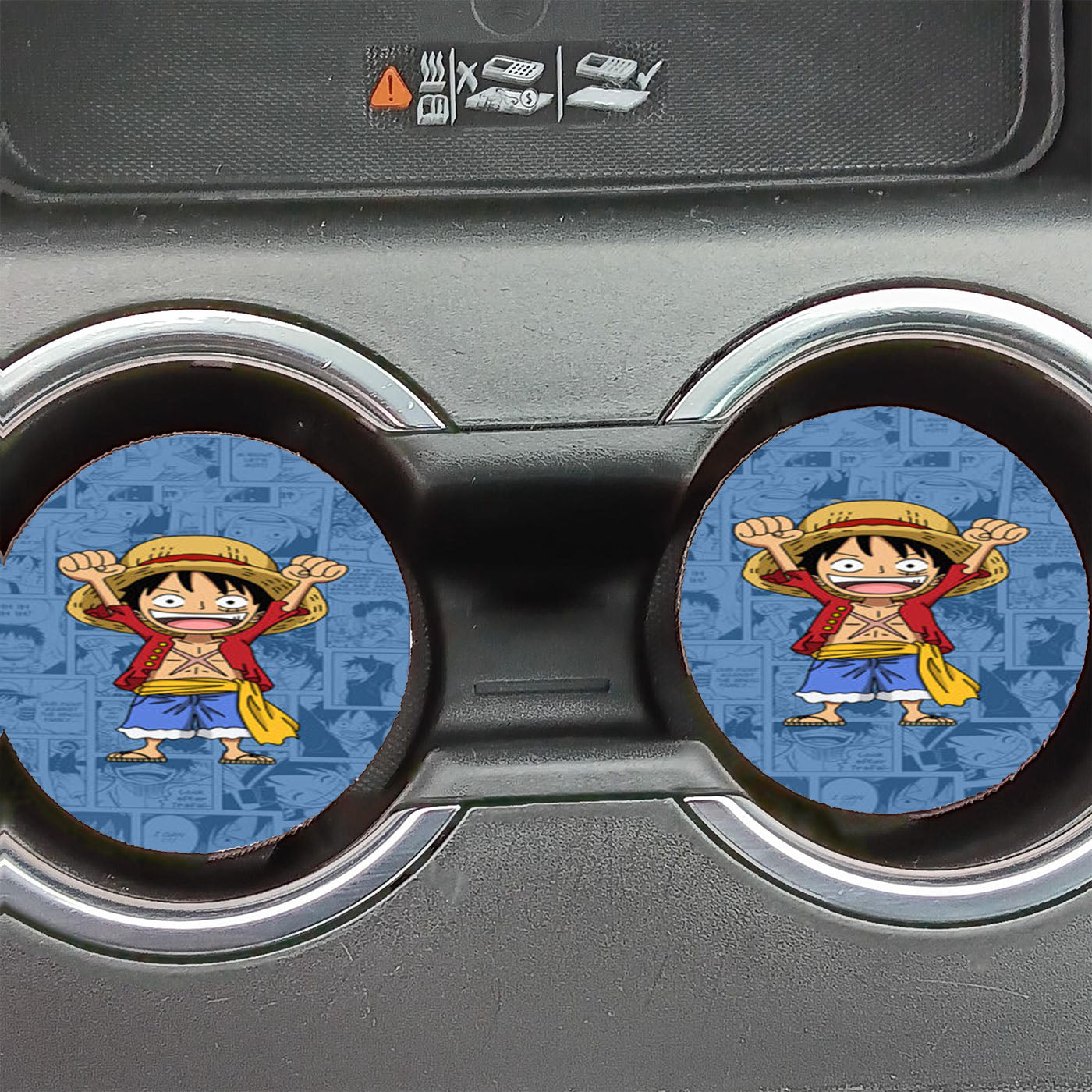Monkey Luffy One Piece Car Coasters