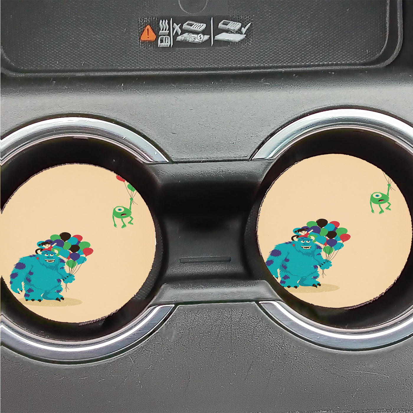 Monster Inc Baloon Car Coasters