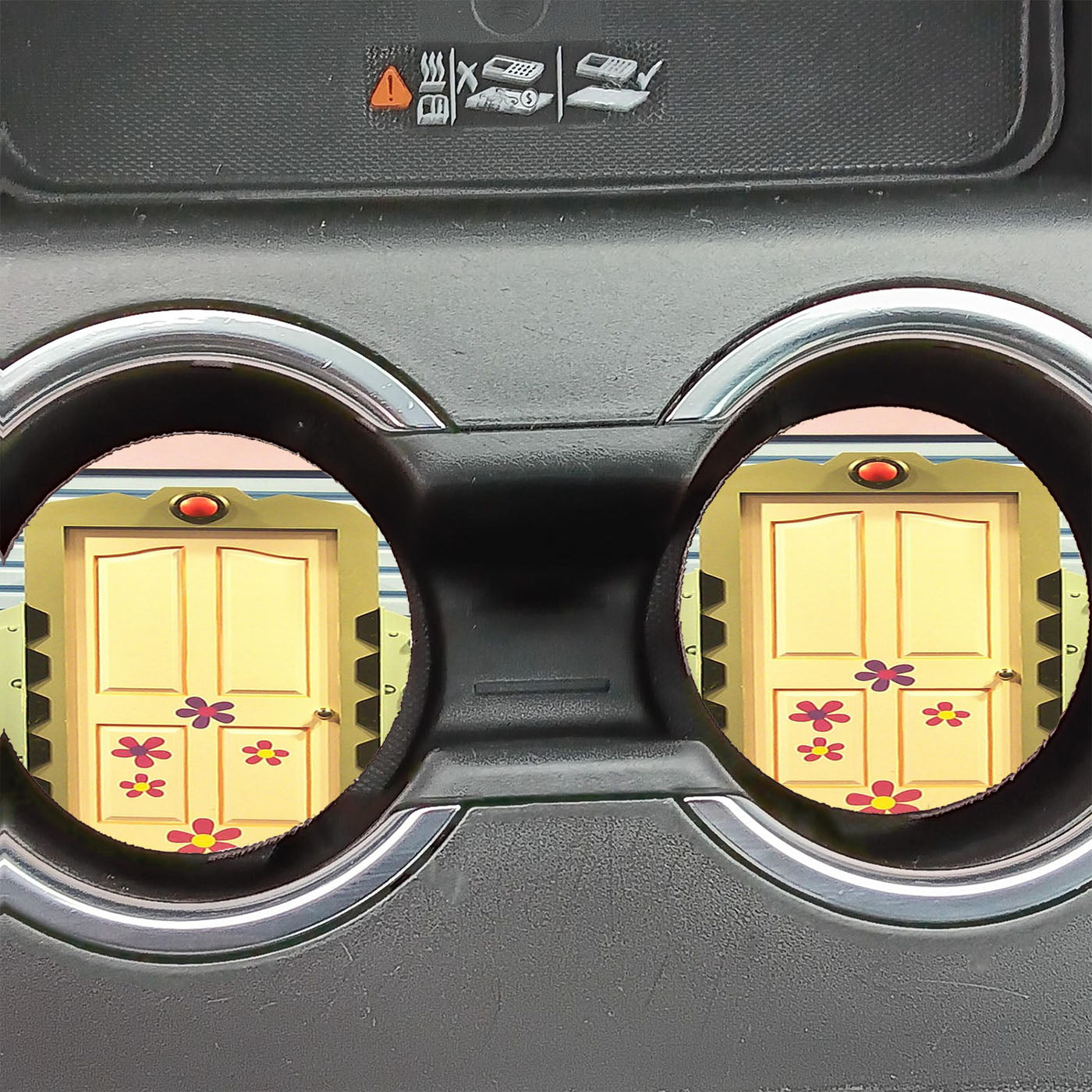Monster Inc Boo Door Car Coasters