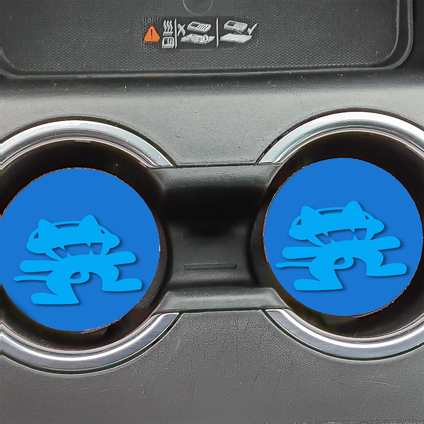 Monstercat Music Artist Blue Logo Car Coasters