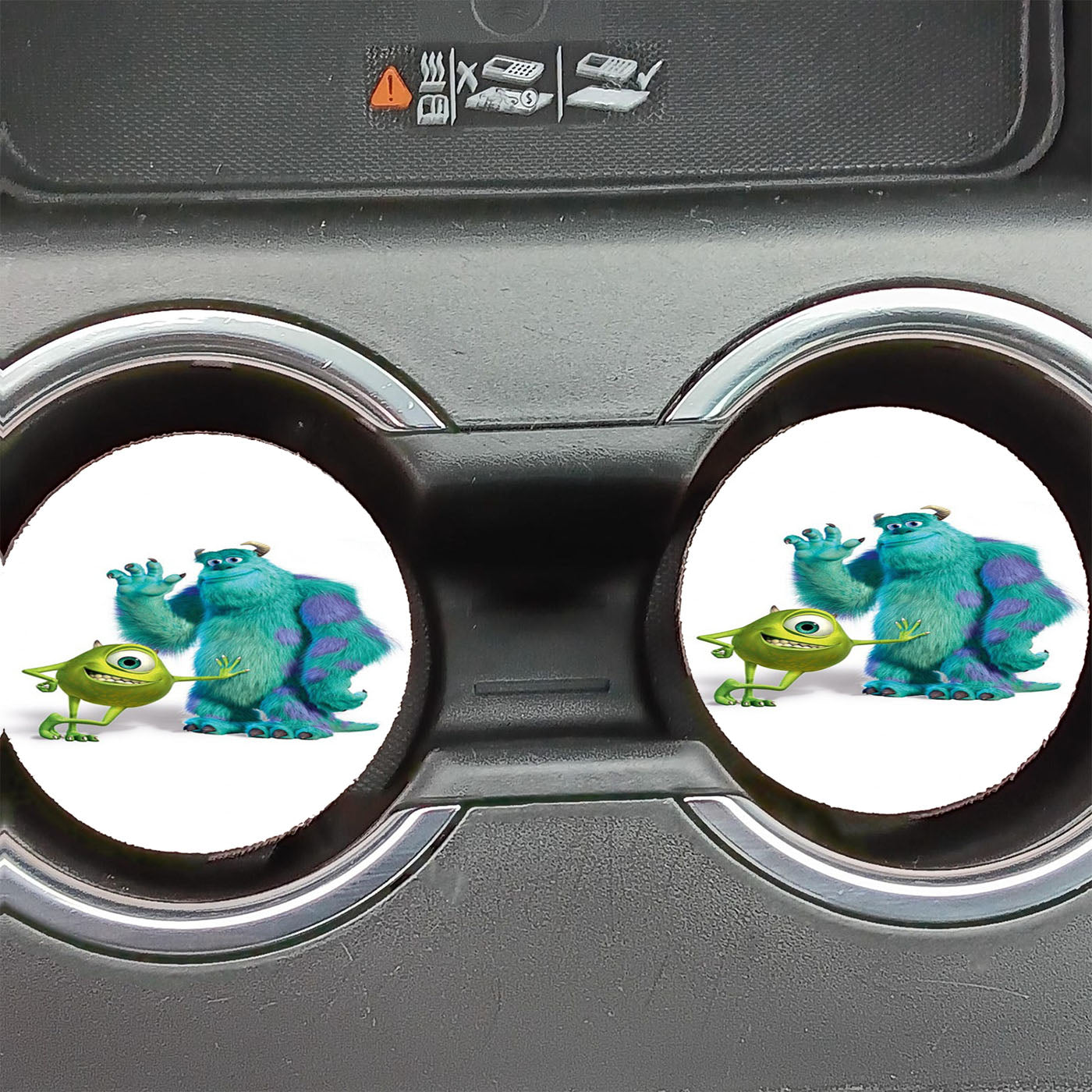 Monsters Inc Sulley And Mike- Car Coasters